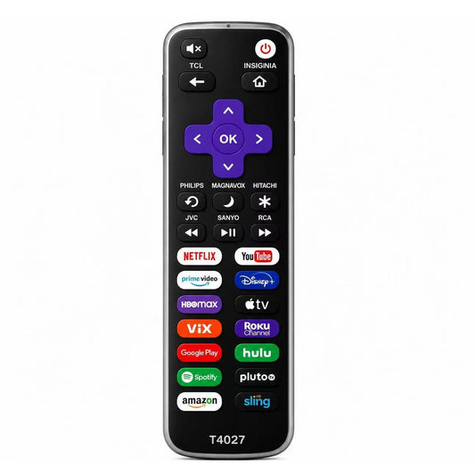 (2 Pack) Universal Remote Control T4027 fit for All Roku TV and Roku Box （Not for Roku Stick）