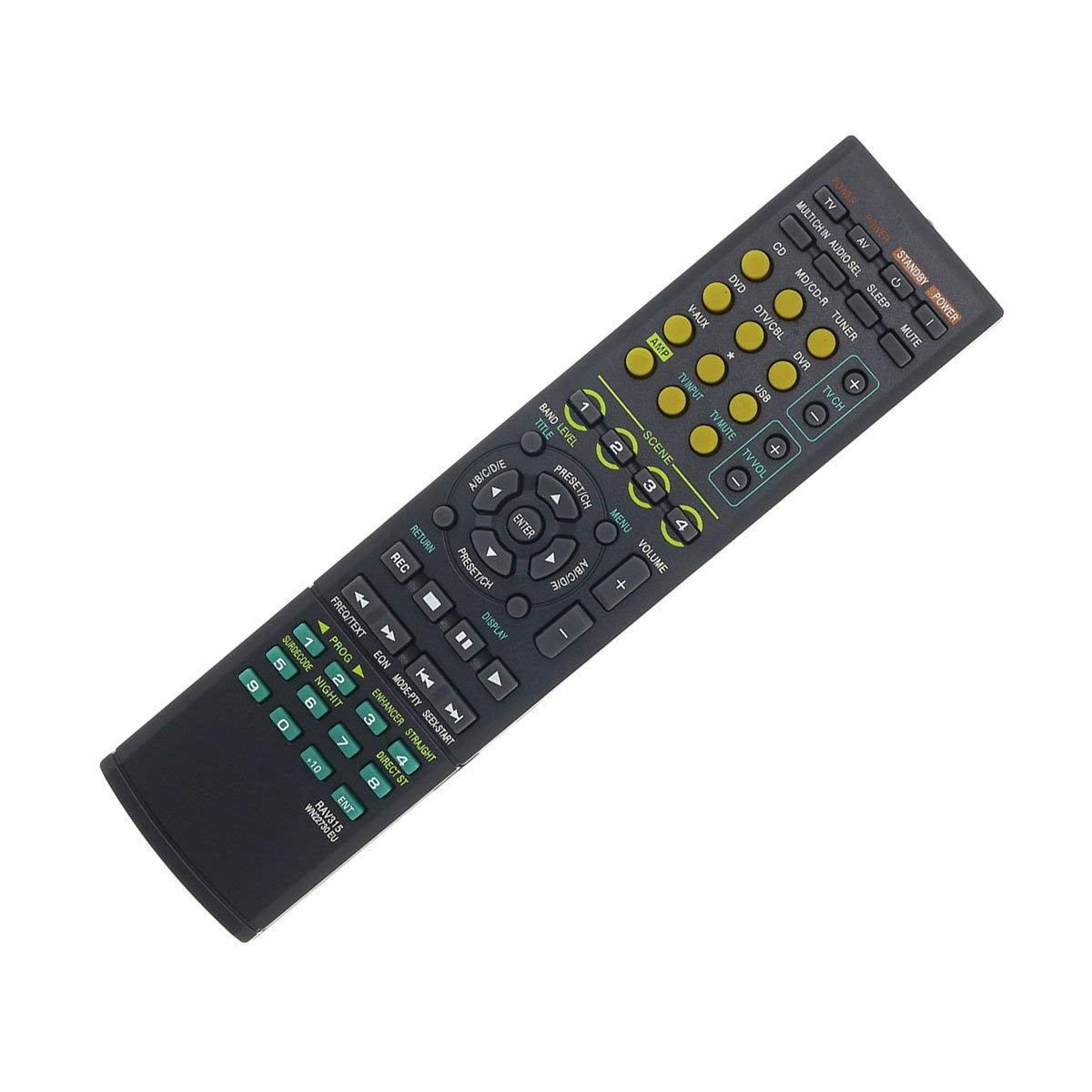 New RAV315 Replace Remote Control fit for Yamaha AV Receiver Home Audio RX-V461 RX-V561 377 640 WN22730 EU RAV311 HTR-6040 HTR-6050 HTR-6230