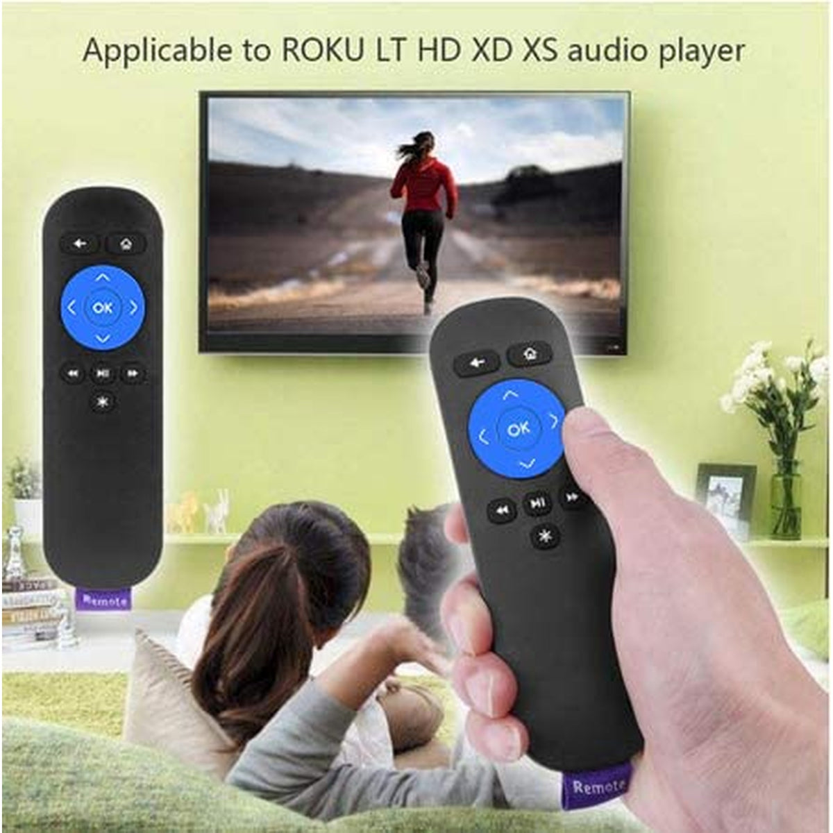 Young New Roku 4 Replacement Remote Control (Model # 9026000069) for Roku 1/2/3/4 LT HD XD