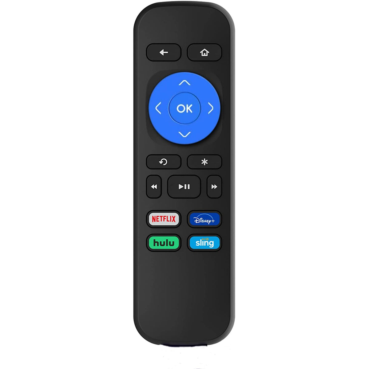 New Replaced Remote Control Fit for Roku Streaming Box, for Roku 1/2/3/4 (HD,LT,XS,XD),Do Not Work with Roku Streaming Stick, Roku TV and Roku Game