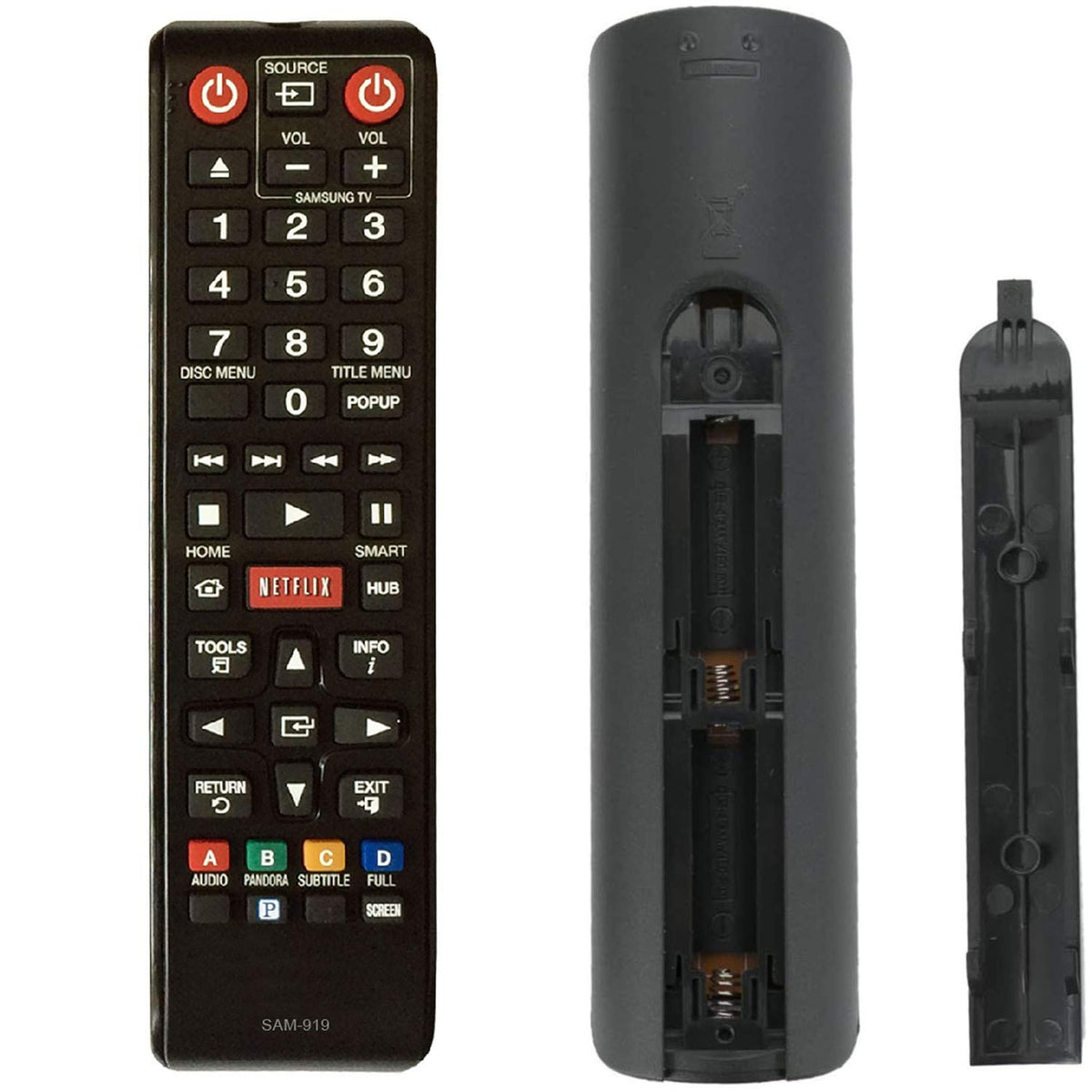 Universal Replacement Remote Control SAM-919 Fit for Samsung TV 99% Models with Netflix sub AH59-00055D AH59-00012H AK59-00125A AH59-02131F AK59-00145A AK59-00146A for BD-C5500 BD-P1600 BD-D5250C