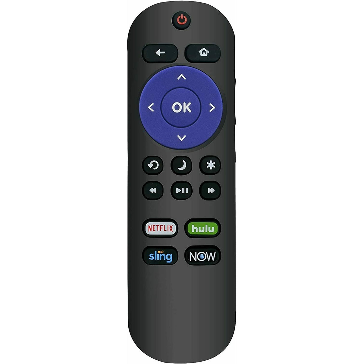 New Replacement Remote fit for Sharp ROKU TV LC-24LB601U LC-40LB601U LC-50LB601U with Netflix Hulu Now Sling App Keys