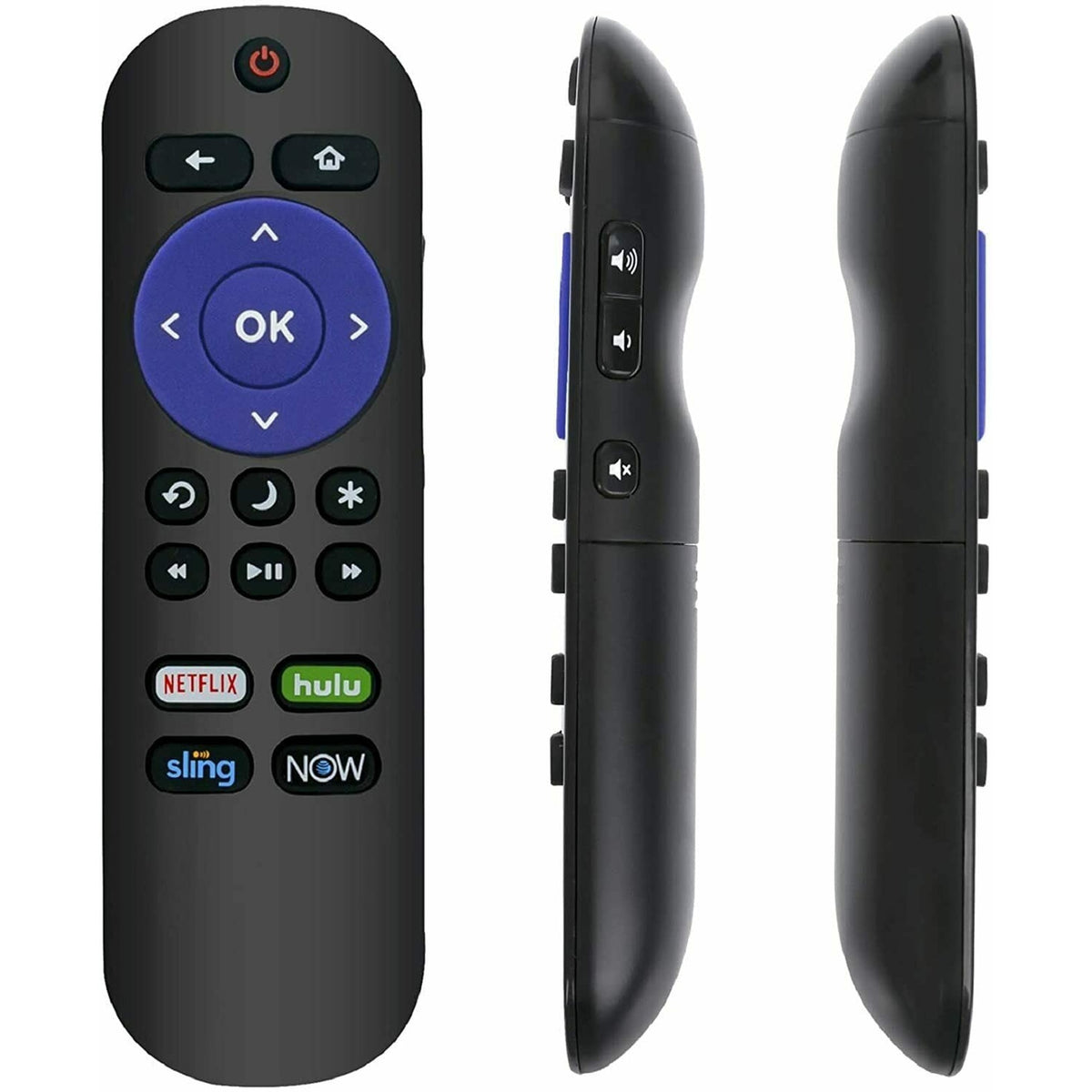 New Replacement Remote fit for Sharp ROKU TV LC-24LB601U LC-40LB601U LC-50LB601U with Netflix Hulu Now Sling App Keys