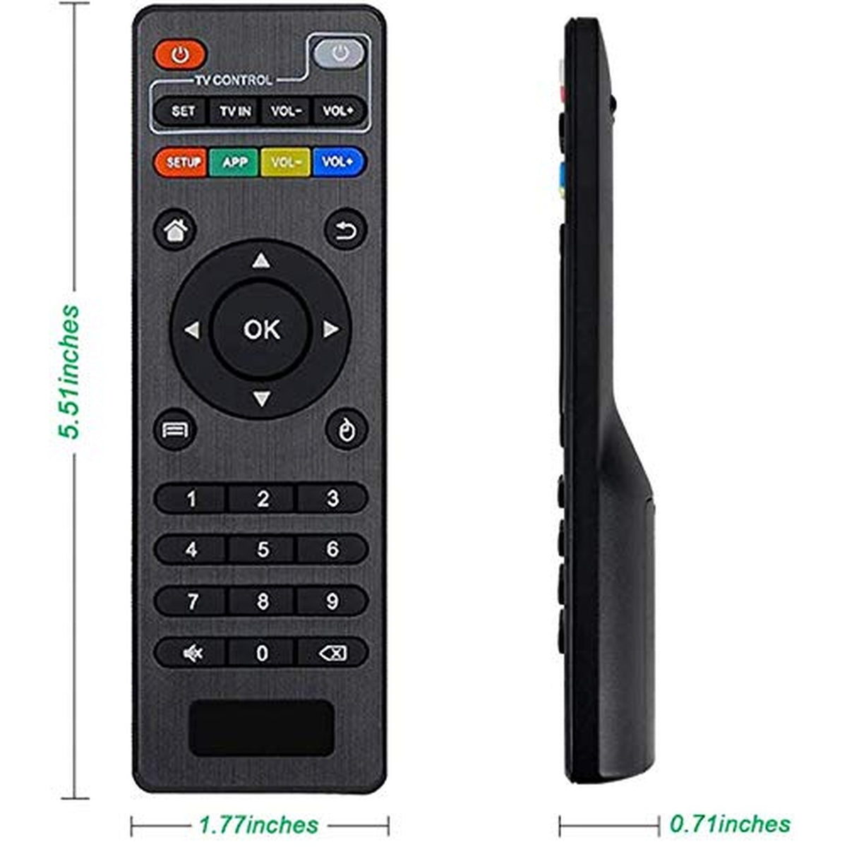 Young Replacement Remote Control Controller for Android TV Box MXQ, MXQ PRO, MXQ-4K, M8S, M8N, T95, T95M, T95N, T95X, X96, X96mini, H96, H96 Pro, Black