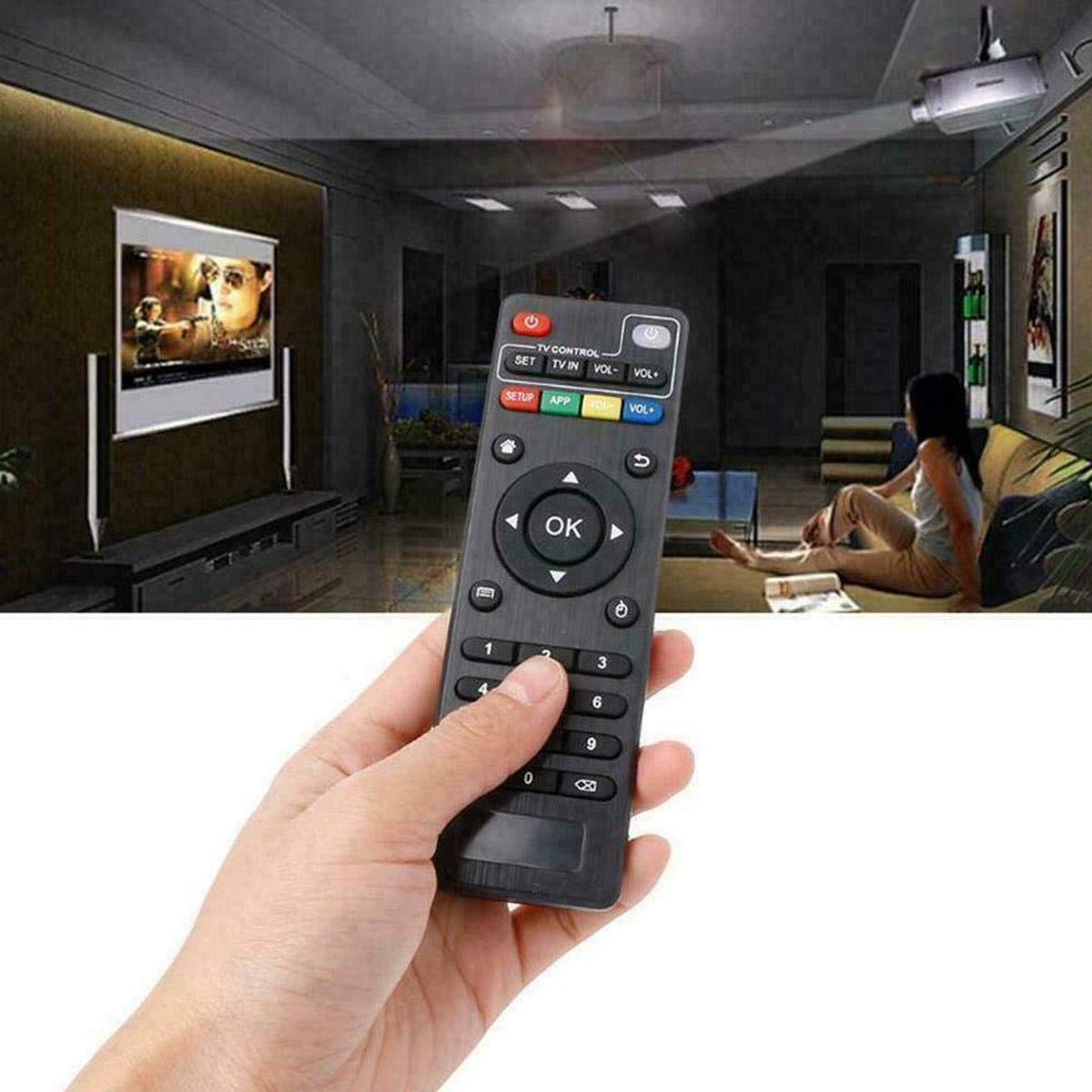 Young Replacement Remote Control Controller for Android TV Box MXQ, MXQ PRO, MXQ-4K, M8S, M8N, T95, T95M, T95N, T95X, X96, X96mini, H96, H96 Pro, Black