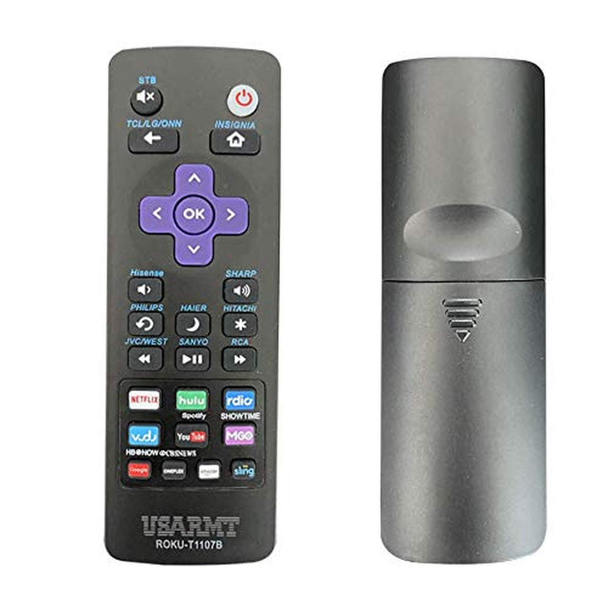Universal Remote for All Roku TV fit for Roku 1/2/3/4 HD LT XS XD, Hisense/TCL/Sharp/Insignia/ONN/Sanyo/LG/Hitachi/Element roku TV w/ 10 Shortcut Keys [NOT for Roku Stick]