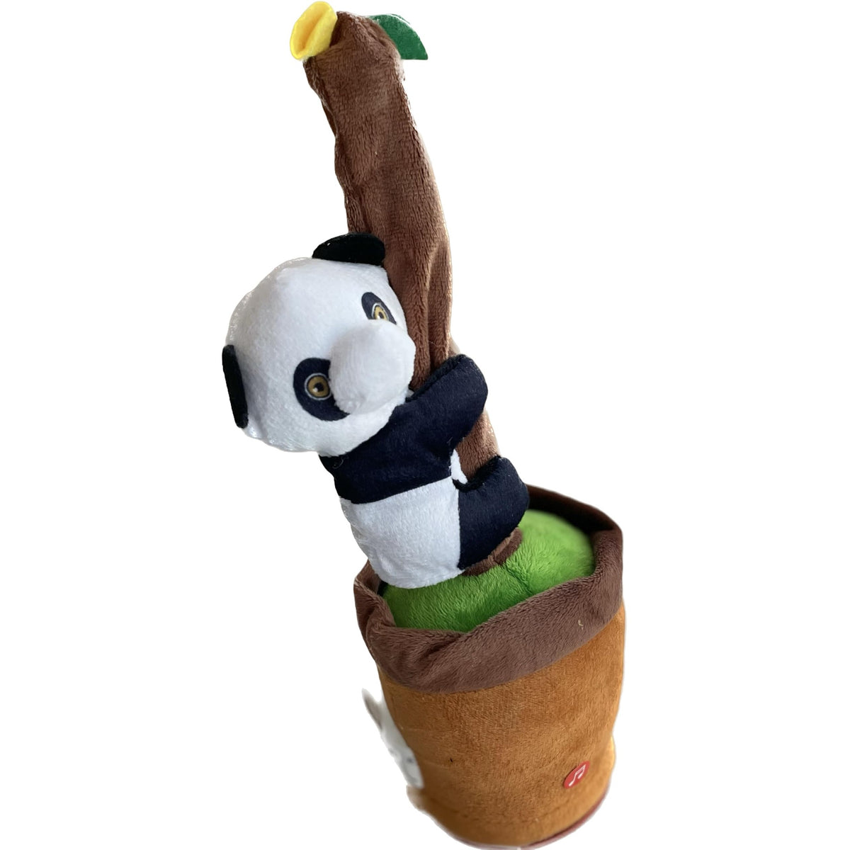 Besia Dancing Animal Mimicking Toy,Talking Repeat Singing Sunny Animal Toy 120 Pcs Songs for Baby 15S Record Your Sound Sing+Dancing+Recording+LED (Talking Climbing Panda)