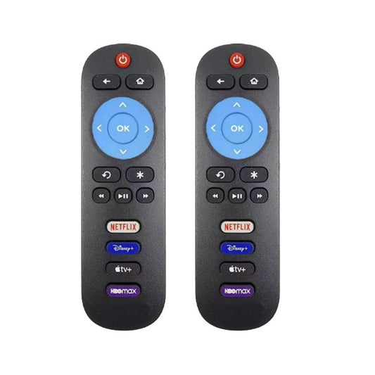 (2 Pack) Universal Remote Control Fit for All Roku TV TCL/JVC/RCA/Philips/Magnavox/Haier/Sanyo/LG Roku TV with Apple TV+, Disney+, Netflix, HBOMax Buttons [Not for Roku Stick, Roku Box]