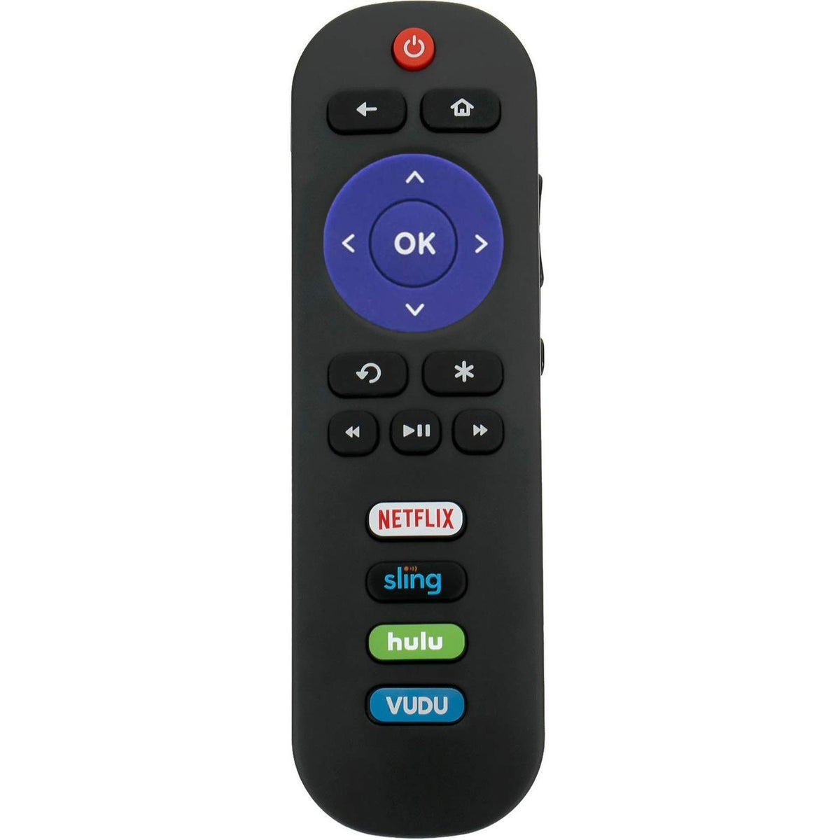 Young RC280 Replacement Remote fit for TCL Roku TV with Netflix Sling Hulu Vudu Key 55UP120 32S4610R 50FS3750 32FS3700 32FS4610R 32S800 32S850 32S3850 48FS3700 55FS3700 65S405 [NOT for Roku Stick]
