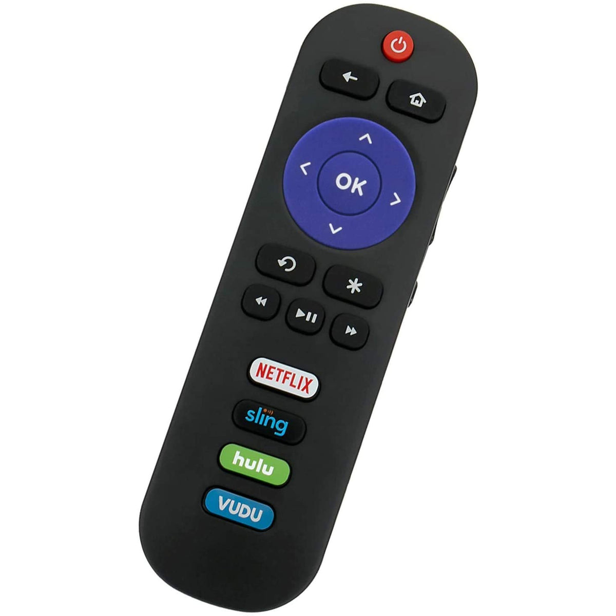 Young RC280 Replacement Remote fit for TCL Roku TV with Netflix Sling Hulu Vudu Key 55UP120 32S4610R 50FS3750 32FS3700 32FS4610R 32S800 32S850 32S3850 48FS3700 55FS3700 65S405 [NOT for Roku Stick]