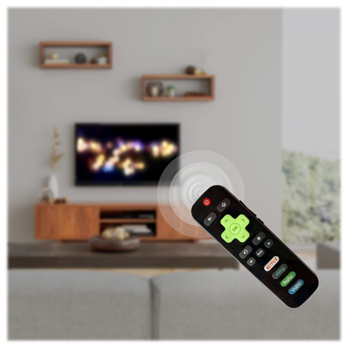 Replaced RC280 with Fluorescent Light Remote for TCL Roku TV 55S405 50FS3750 55FS3700 49S405 TCL ROKU TV4 Night Light 0