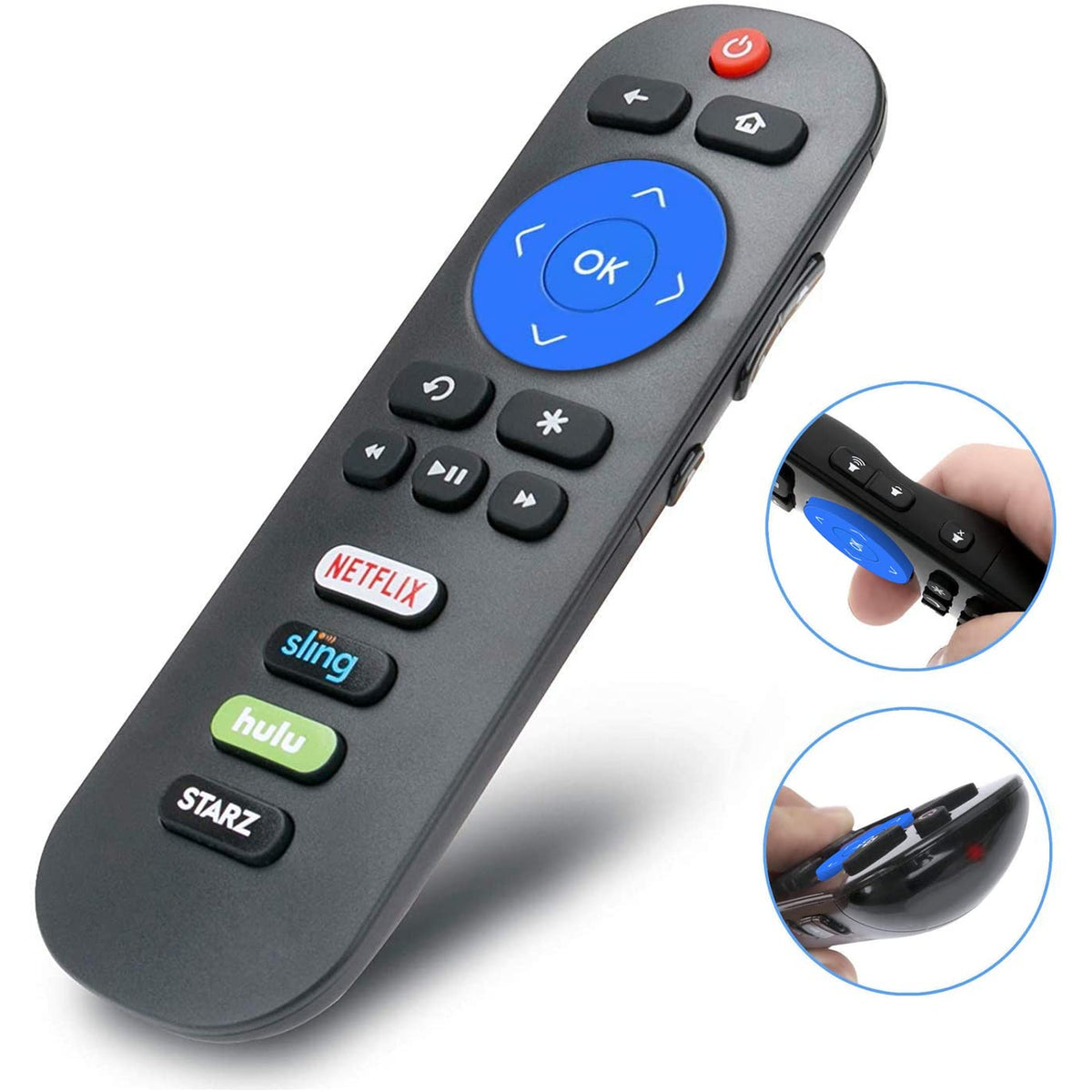 New Young Remote Control fit for TCL Roku 4K TV Remote 32S305 32s325 49S405 49S403 43S303 55S403 32S301 50FS3800 32S3750 32S3800 32S4610R 32S3850A 55p605 32S3700 43FP110 55s405