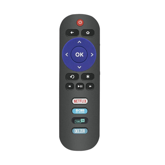 Young RC280 Replacement Remote Control for ROKU TCL Smart Televisions with Netflix, CBS, Tunein, Deezer Shortkeys