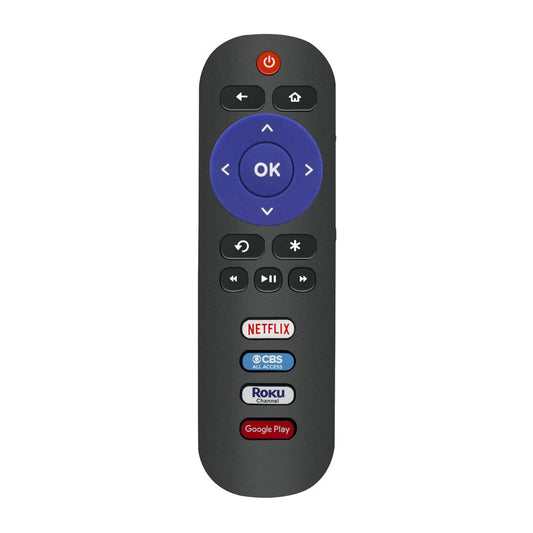Young New TRC280J Remote fit for TCL ROKU TV 40FS3750 40FS3800 40FS3850 48FS3700 48FS3750 50FS3800 50FS3850 55FS3700 55FS3750 with 4 Netflix, CBS All Access, Roku Channel, Google Play App Keys