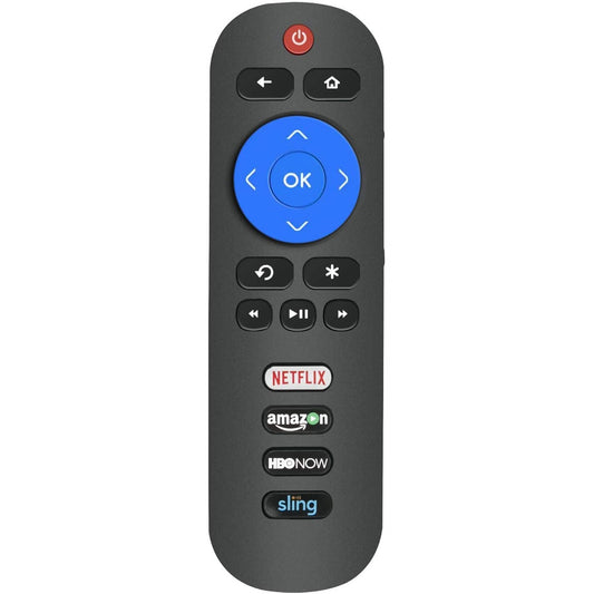New RC280 Remote Control fit for TCL 4K HDR ROKU Smart TV S515 S525 Series 43S515 49S515 55S515 65S515 43S525 50S525 55S525 65S525 with 4 Shortcut Key Netflix Amazon CBSNEWS Sling