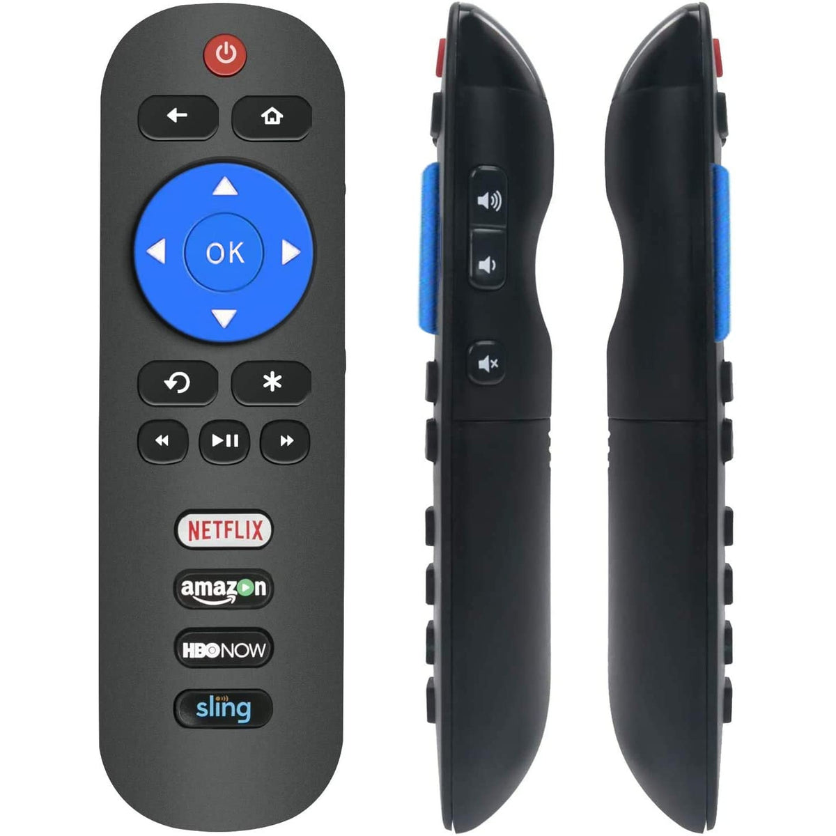 New RC280 Remote Control fit for TCL 4K HDR ROKU Smart TV S515 S525 Series 43S515 49S515 55S515 65S515 43S525 50S525 55S525 65S525 with 4 Shortcut Key Netflix Amazon CBSNEWS Sling