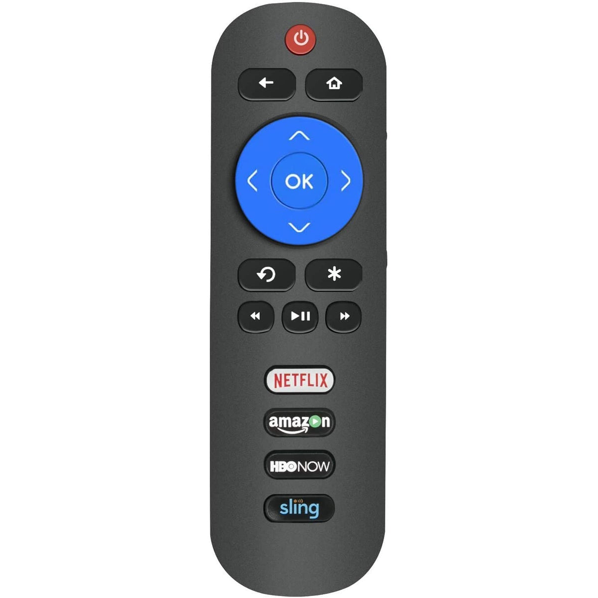 New RC280 Remote Control fit for TCL 4K HDR ROKU Smart TV S515 S525 Series 43S515 49S515 55S515 65S515 43S525 50S525 55S525 65S525 with 4 Shortcut Key Netflix Amazon CBSNEWS Sling