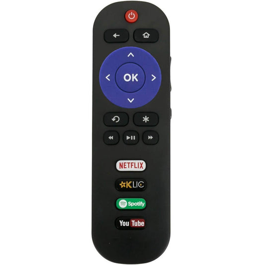 New RC280 IR Remote Control fit for TCL ROKU TV Smart HDTV w Netflix KLIC Spotify YouTube Shortcut App Key 32S3800 32S3850P 28S3750 40FS3800 48FS3700 50UP120 55FS3700 55US5800 65US5800