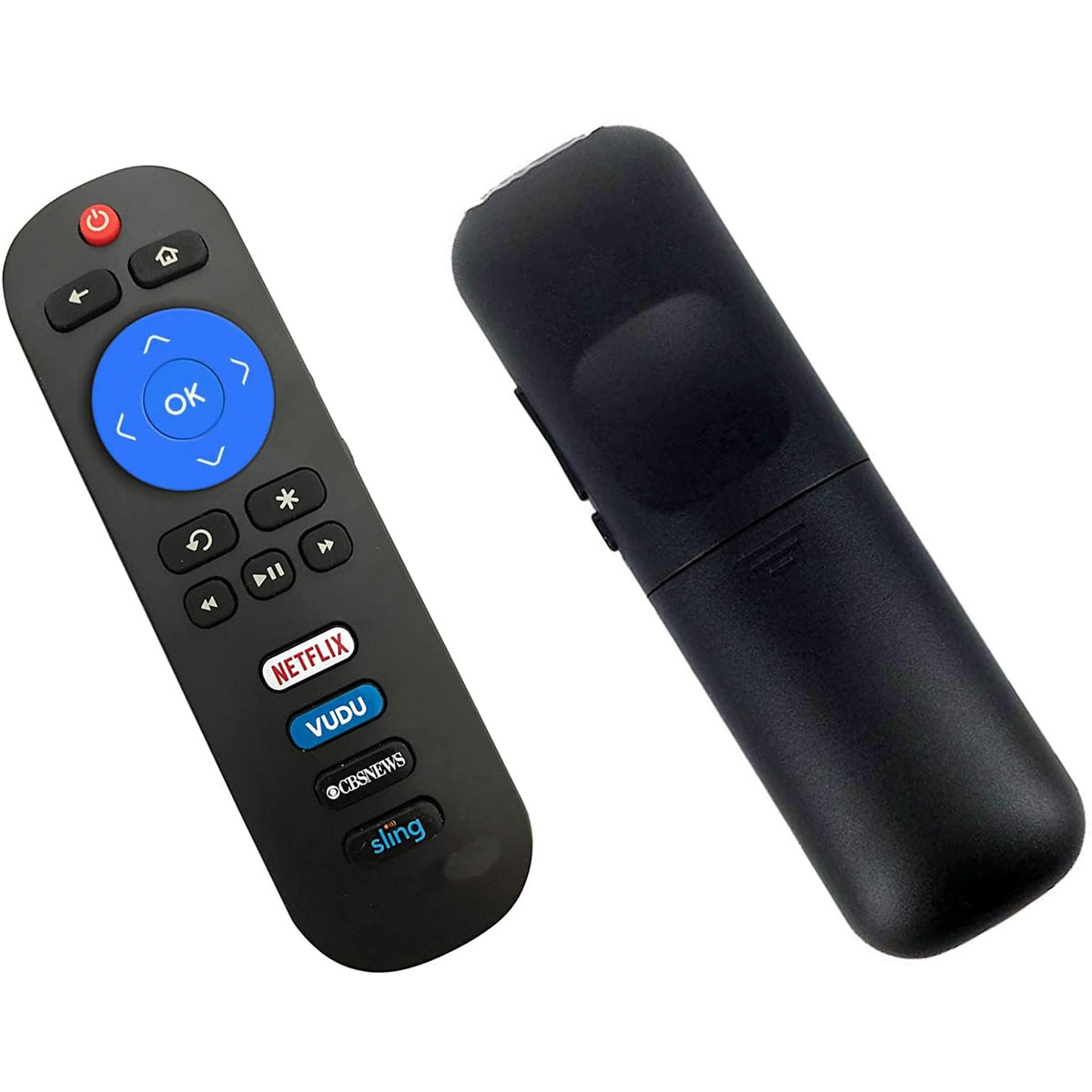 New Young RC280 Remote Control Compatible with TCL ROKU Smart TV 43S423 50S423 55S423 65S423 75S423 55S401 65S401 50S421 55S421 65S421 43S403 49S403 with 4 Short App Keys Netflix Vudu CBSNEWS Sling