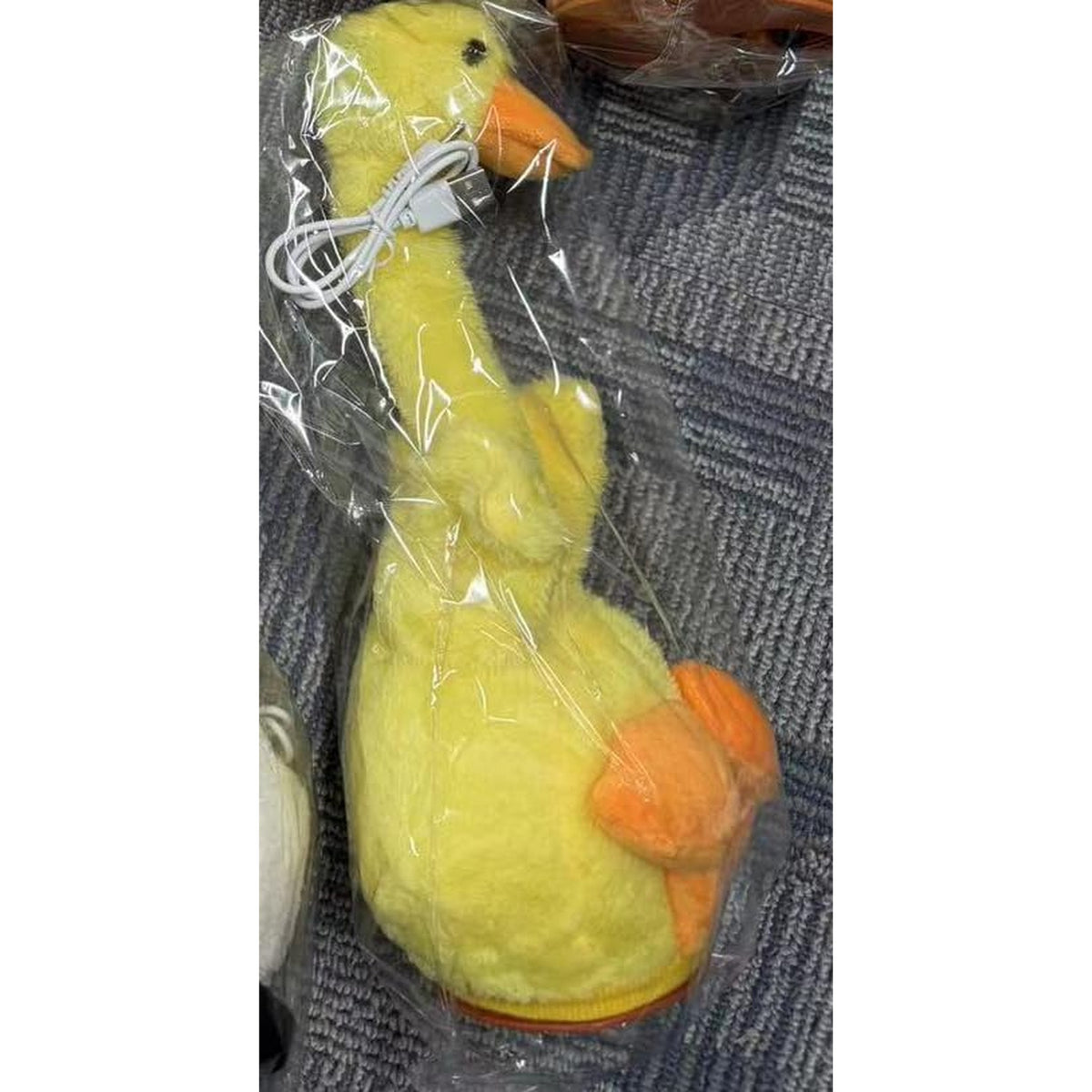 Besia Dancing Animal Mimicking Toy,Talking Repeat Singing Sunny Animal Toy 120 Pcs Songs for Baby 15S Record Your Sound Sing+Dancing+Recording+LED (Talking Yellow Duck)