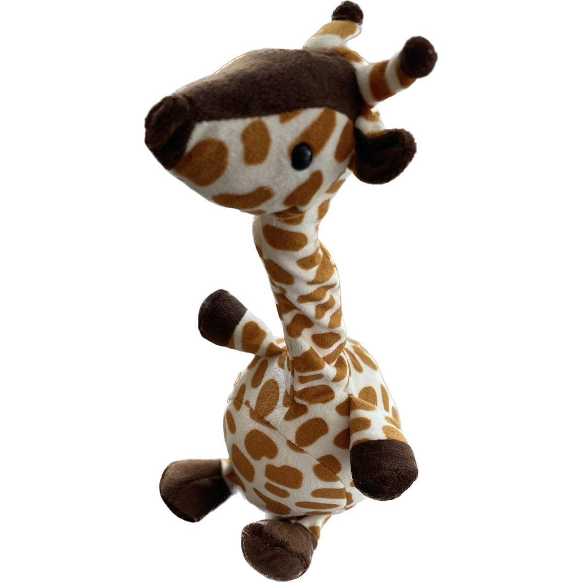 Besia Dancing Animal Mimicking Toy,Talking Repeat Singing Sunny Animal Toy 120 Pcs Songs for Baby 15S Record Your Sound Sing+Dancing+Recording+LED (Talking Cute Giraffe)