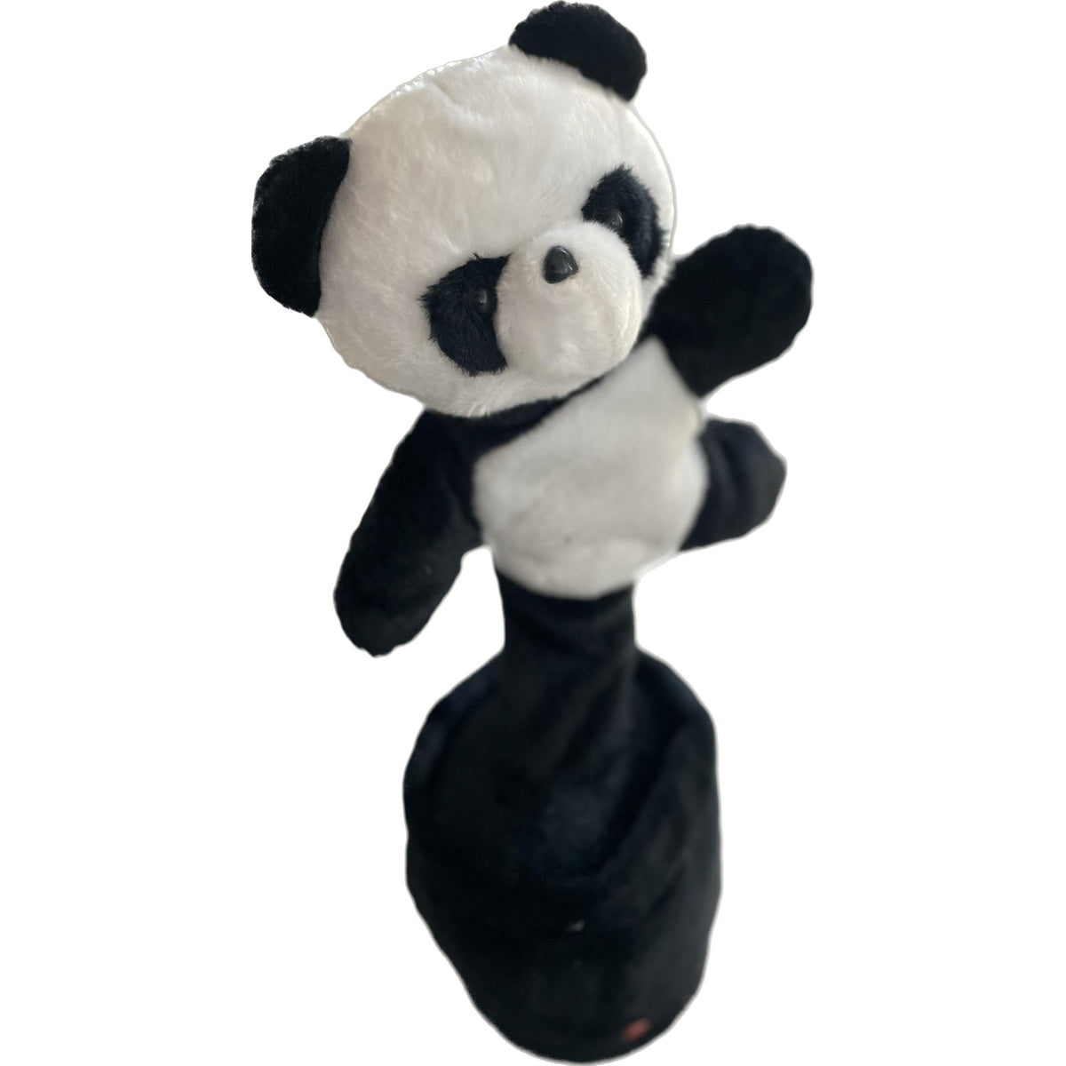 Besia Dancing Animal Mimicking Toy,Talking Repeat Singing Sunny Animal Toy 120 Pcs Songs for Baby 15S Record Your Sound Sing+Dancing+Recording+LED (Talkig Cute Panda)