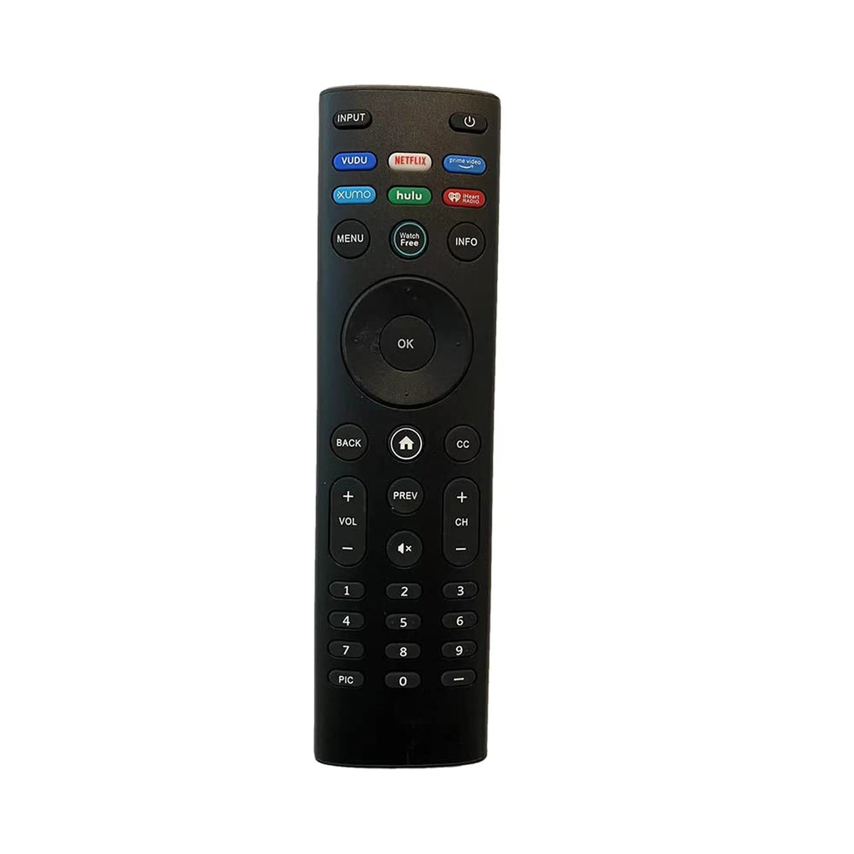 New XRT150 WatchFree Replacement Remote for Vizio TV P759-G1 PX65-G1 PX75-G1 P75Qx-H1 P-Series and X-Series TVs with Vudu, Netflix, Prime Video, Xumo, Hulu, and iHeart Radio Hotkeys