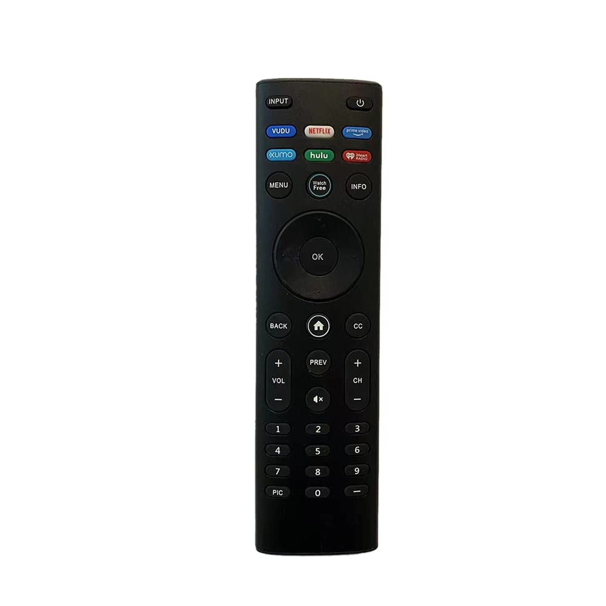 New XRT150 WatchFree Replacement Remote for Vizio TV P759-G1 PX65-G1 PX75-G1 P75Qx-H1 P-Series and X-Series TVs with Vudu, Netflix, Prime Video, Xumo, Hulu, and iHeart Radio Hotkeys