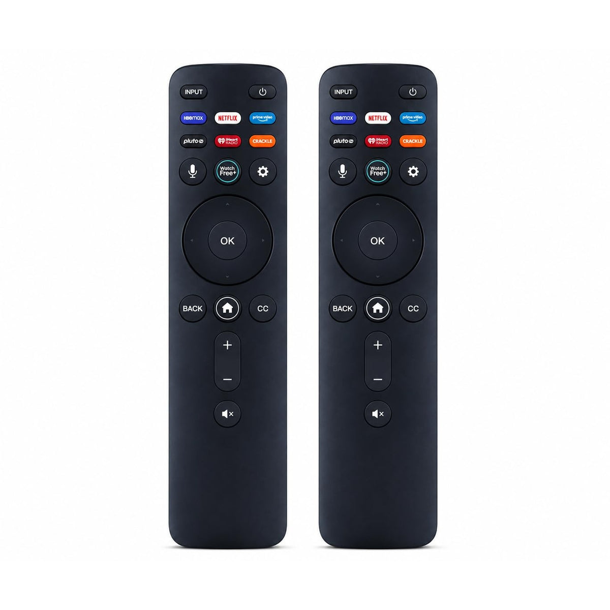[2 Packs] Universal Vizio Remote XRT260 （No Voice ）Fit for All VIZIO Smart TV Smartcast 4K P-Series V-Series D-Series M-Series XRT136 XRT140 with Hbomax,Netflix,PrimeVideo,Plutotv,iHeartRadio,Crackle