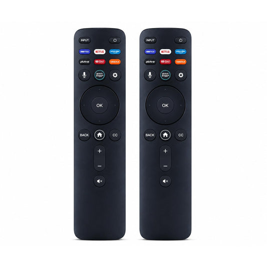 [2 Packs] Universal Vizio Remote XRT260 （No Voice ）Fit for All VIZIO Smart TV Smartcast 4K P-Series V-Series D-Series M-Series XRT136 XRT140 with Hbomax,Netflix,PrimeVideo,Plutotv,iHeartRadio,Crackle
