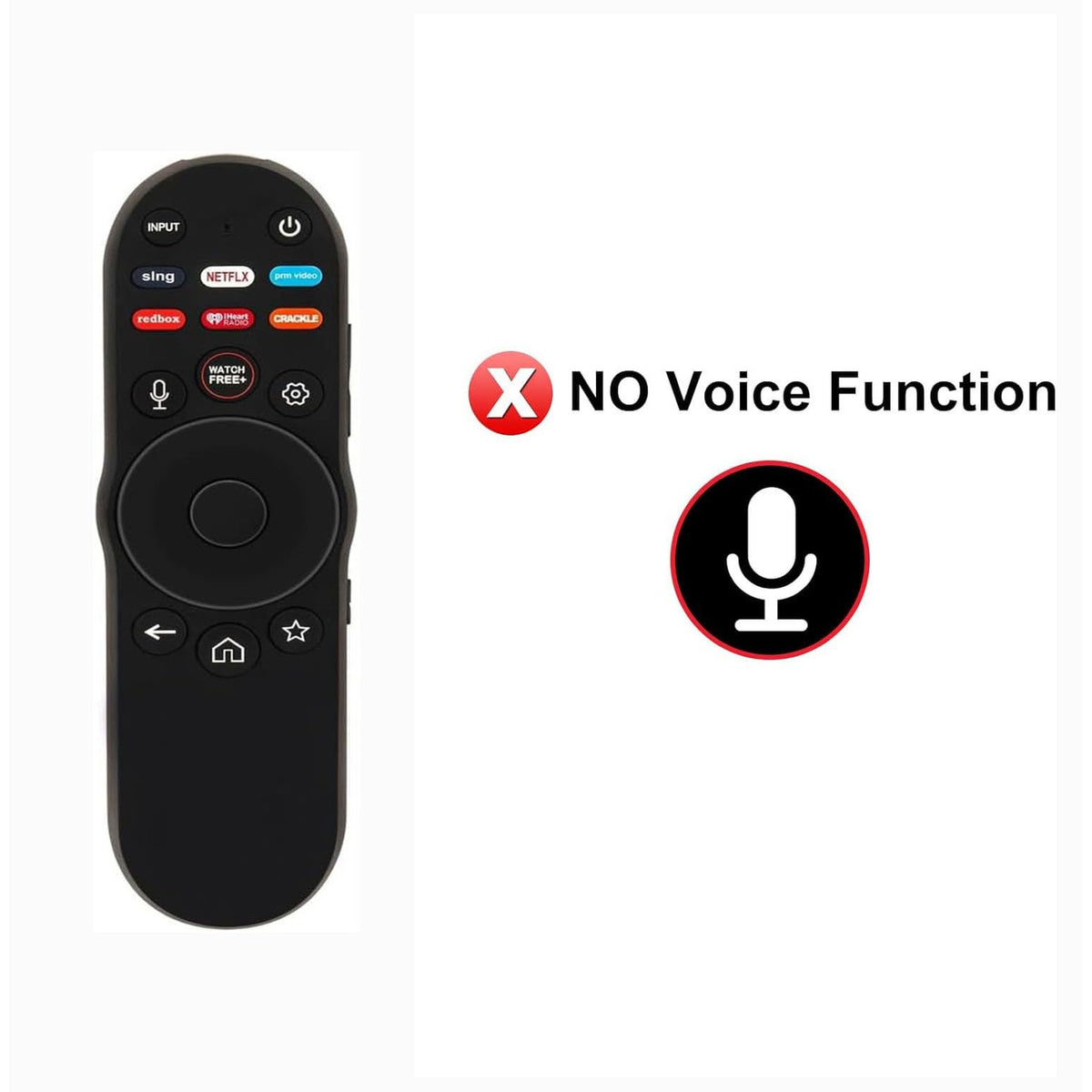 XRT270 Replacement Remote Control Compatible with VIZIO Smart TV V4K86C-0804 V435M-K04 V505M-K09 V555M-K01 V585M-K01 V655M-K03 V655M-K04 V705M-K03 V755M-K03 V755x-K04 V435-J01 (No Voice Function)