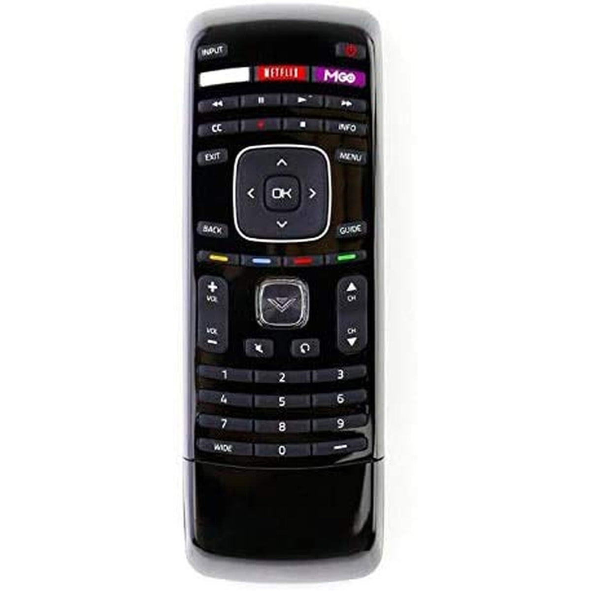Young XRT302 with QWERTY Keyboard Remote Control fit for Vizio TV E601i-A3 E701i-A3 E650i-A2 D650i-B2 M420SV M470SV M550SV M320SR M370SR M420SR E3D320VX E552VL E472VL M470VSE M650VSE M550VSE M420KD