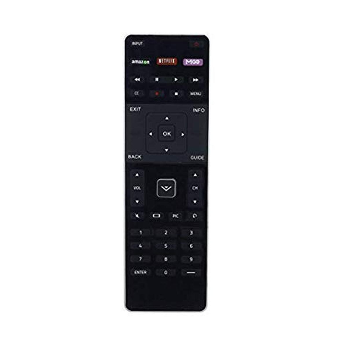 Young XRT500 QWERTY Keyboard with Back Light Remote fit for VIZIO M43-C1 M49-C1 M50-C1 M55-C2 M60-C3 M65-C1 M70-C3 M75-C1 M80-C3 M322I-B1 M422I-B1 M492I-B2 M502I-B1 M552I-B2 M602I-B3 M652I-B2 M702I-B3