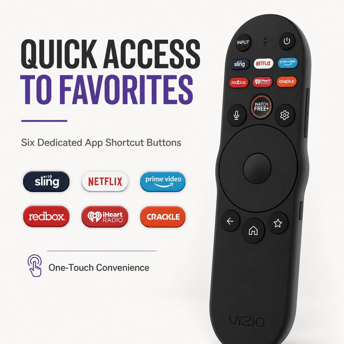 OEM XRT270 Bluetooth Voice Remote for VIZIO Smart TV Remote Control, for Vizio XRT260 XRT140 XRT136 FHD 4K QLED UHD Quantum Pro Smartcast D, E, M, P, V, PX Series Smart TVs
