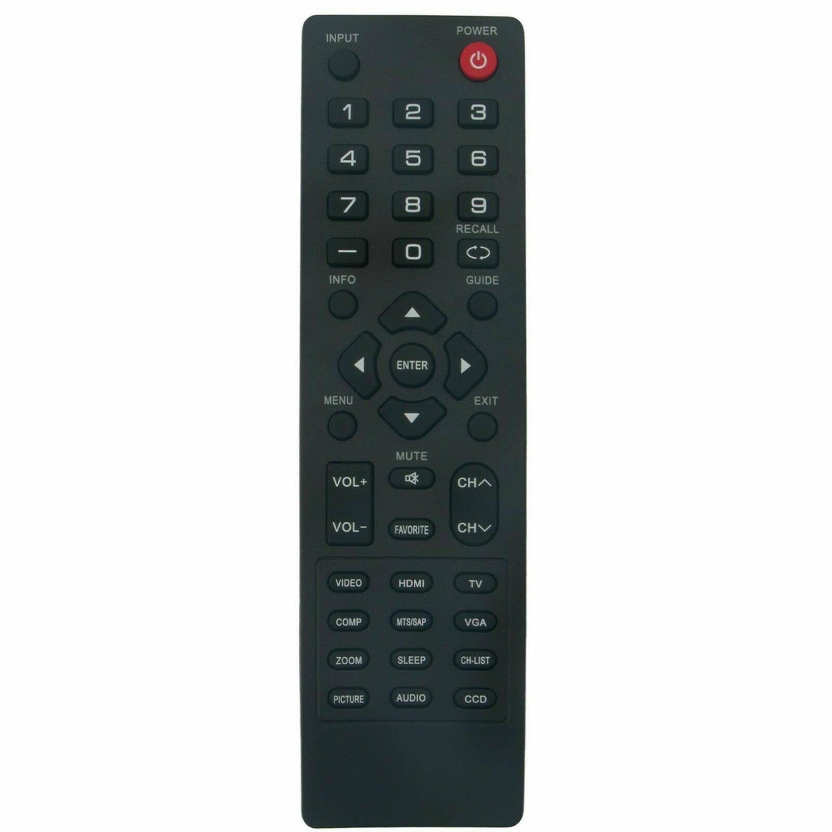 ZRC-400 Replaced Remote for Dynex TV DX-­46L261A12 DX-­46L262A12 DX-­46L262A12A DX-­37L200A12A DX-40L130A11 DX-40L150A11 DX-­40L261A12 DX-­42E250A12 DX-46L150A11 DX-46L260A12