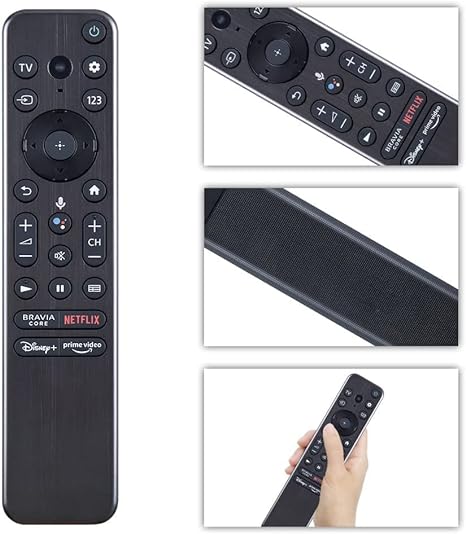 RMF-TX800U RMF-TX900U Replacement IR Remote Control fit for Sony 4K 8K HD TV X80K X90K X95K Series 2022 Model [ No Voice Function]