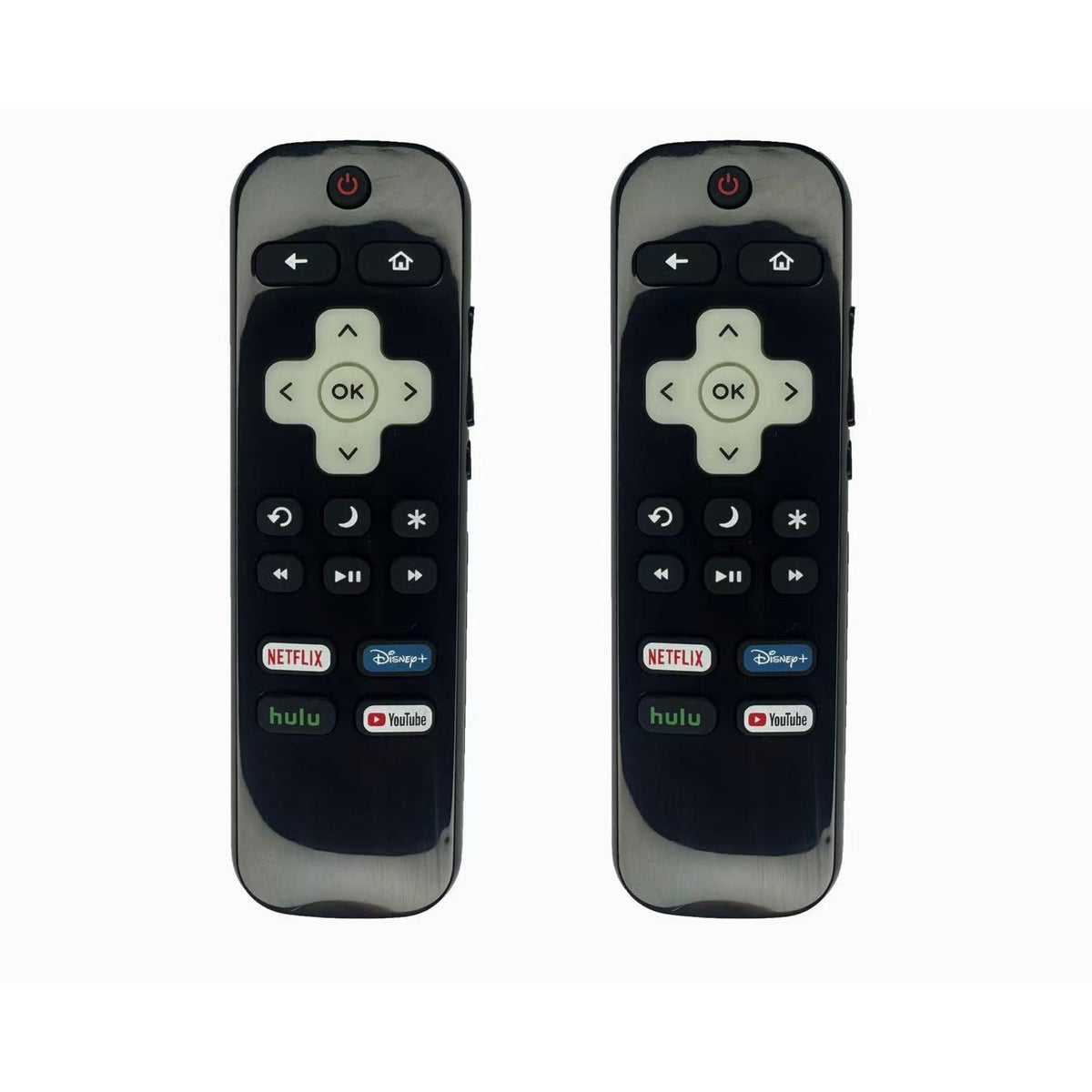 BESIA [Glow in The Dark] (Pack of 2) Replacement-Remote-Control for Roku-TV,Compatible for TCL Roku/Hisense Roku/Onn Roku/Philips Roku Smart TVs(Not for Stick and Box)