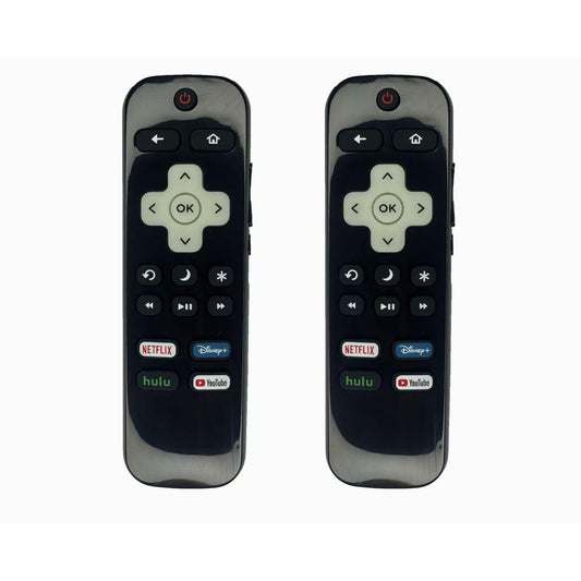 BESIA [Glow in The Dark] (Pack of 2) Replacement-Remote-Control for Roku-TV,Compatible for TCL Roku/Hisense Roku/Onn Roku/Philips Roku Smart TVs(Not for Stick and Box)