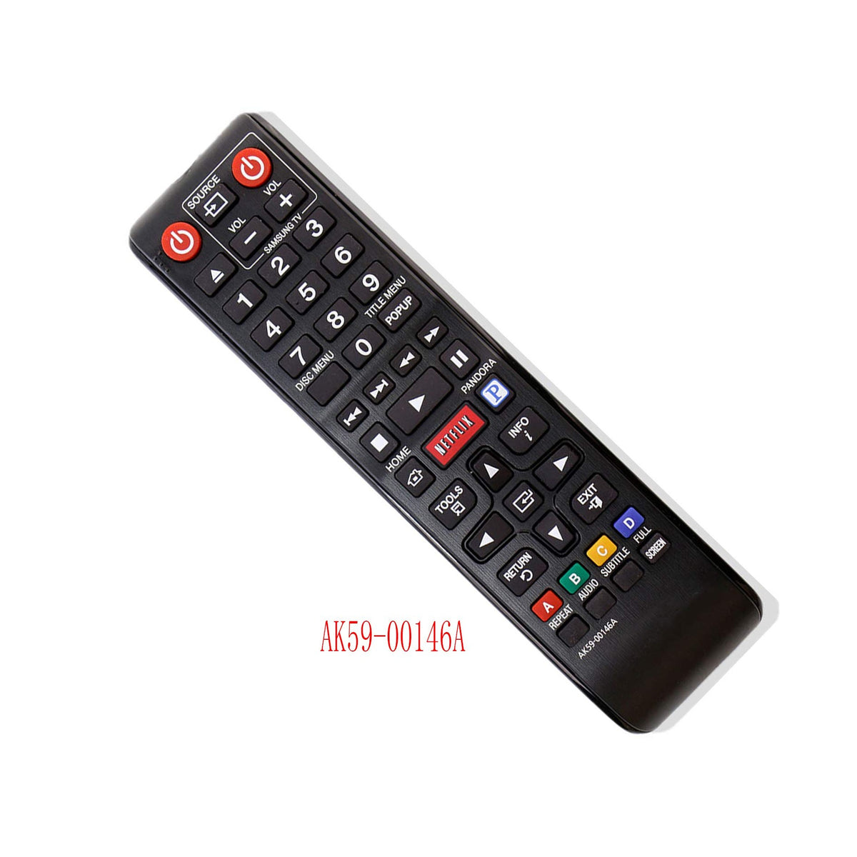 New AK59-00146A Replaced Remote Applicable for Samsung Blu-Ray Player BD-E5300 BD-E5300/ZA BD-E5400 BD-E5400/ZA BD-EM53 BD-EM53/ZA BD-EM53C BD-EM57C BD-EM59C BD-EM59C/ZA BD-ES6000 BDE5300/ZA BDE5400