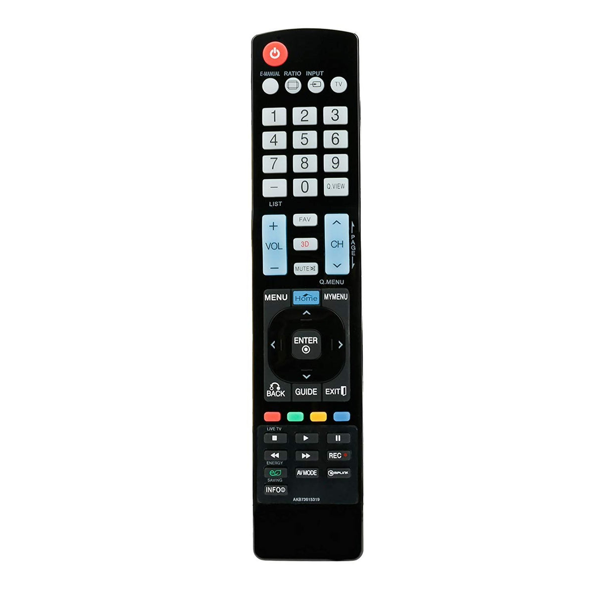 New AKB73615319 Replace Remote Control fit for LG TV LED LCD HDTV 32LM6400 42LM6400 42LM6700 42LM7600 47LM6400 47LM6700 47LM7600 55LM6400 55LM7600