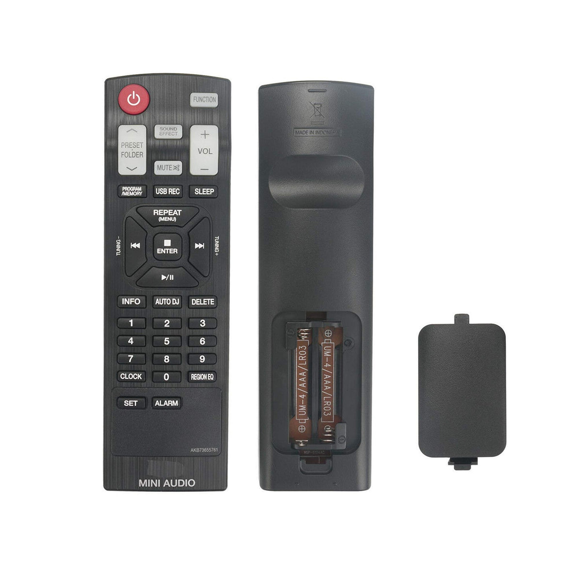 New AKB73655761 Replacement Remote Control fit for LG Mini Hi-Fi System Cms4550w CM4560 CJS45W CJ65 CJS65F CJ45 CJS45F FH6 CJ98 NJ98F CK43 CKD43F CK56 CKS57F Cms4550f