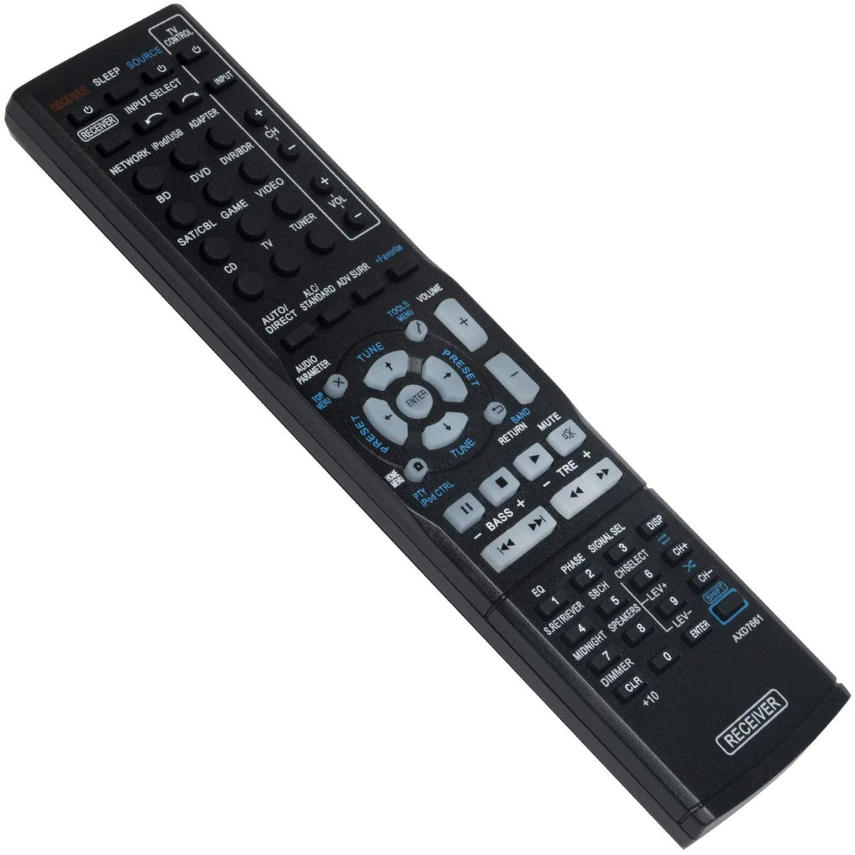 AXD7661 Replaced Remote fit for Pioneer AV Receiver VSX-822 VSX822K VSX1022K VSX-1022 VSX-822-K VSX-1022-K VSX822 VSX1022