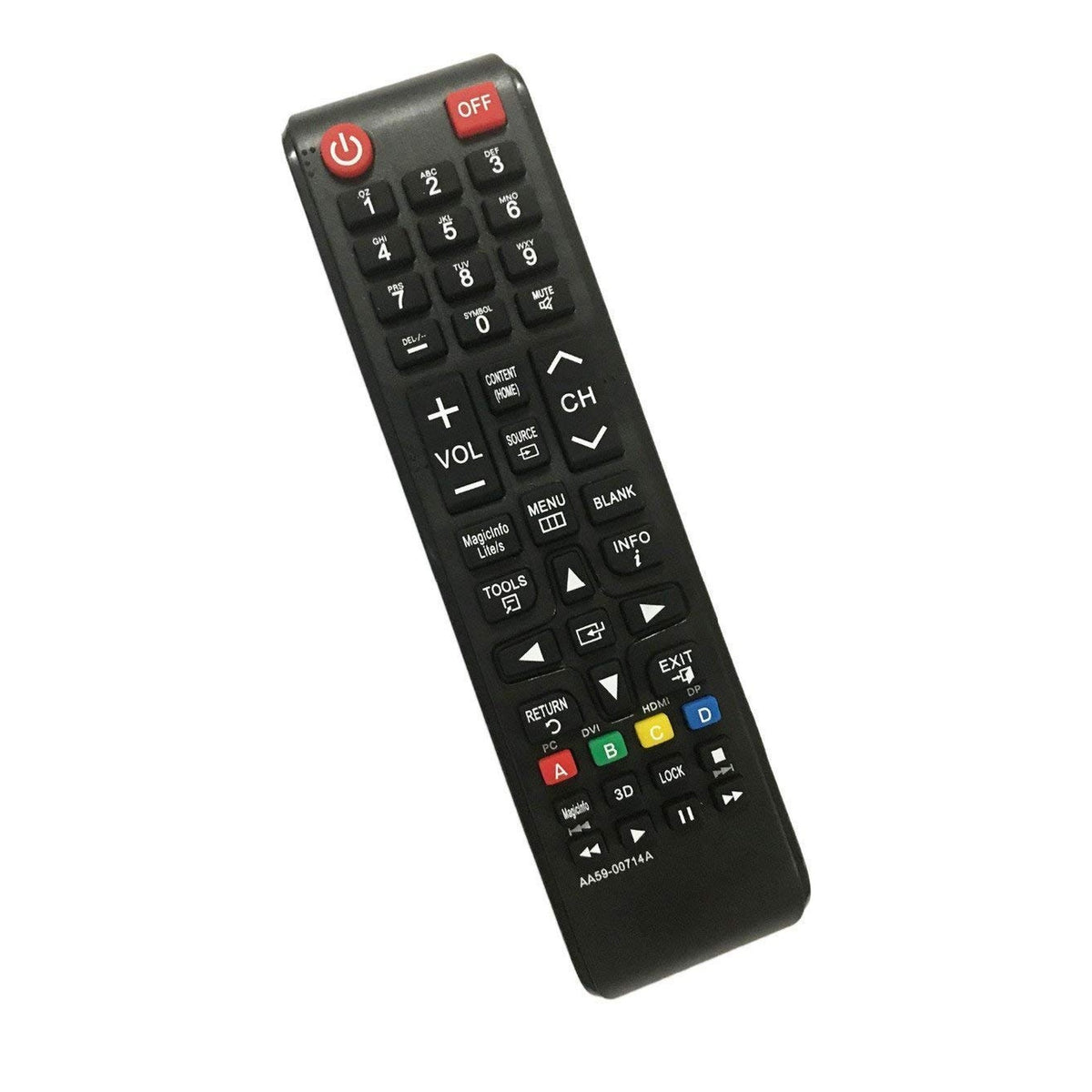 New AA59-00714A Replaced Remote Control fit for Samsung LCD LED 3D HDTV Smart TV LH32EDCPLBC/ZA LH40DECPLBA/ZA LH46EDCPLBC/ZA LH55EDCPLBC/ZA LH65MDCPLGA/ZA LH75EDCPLBC/ZA