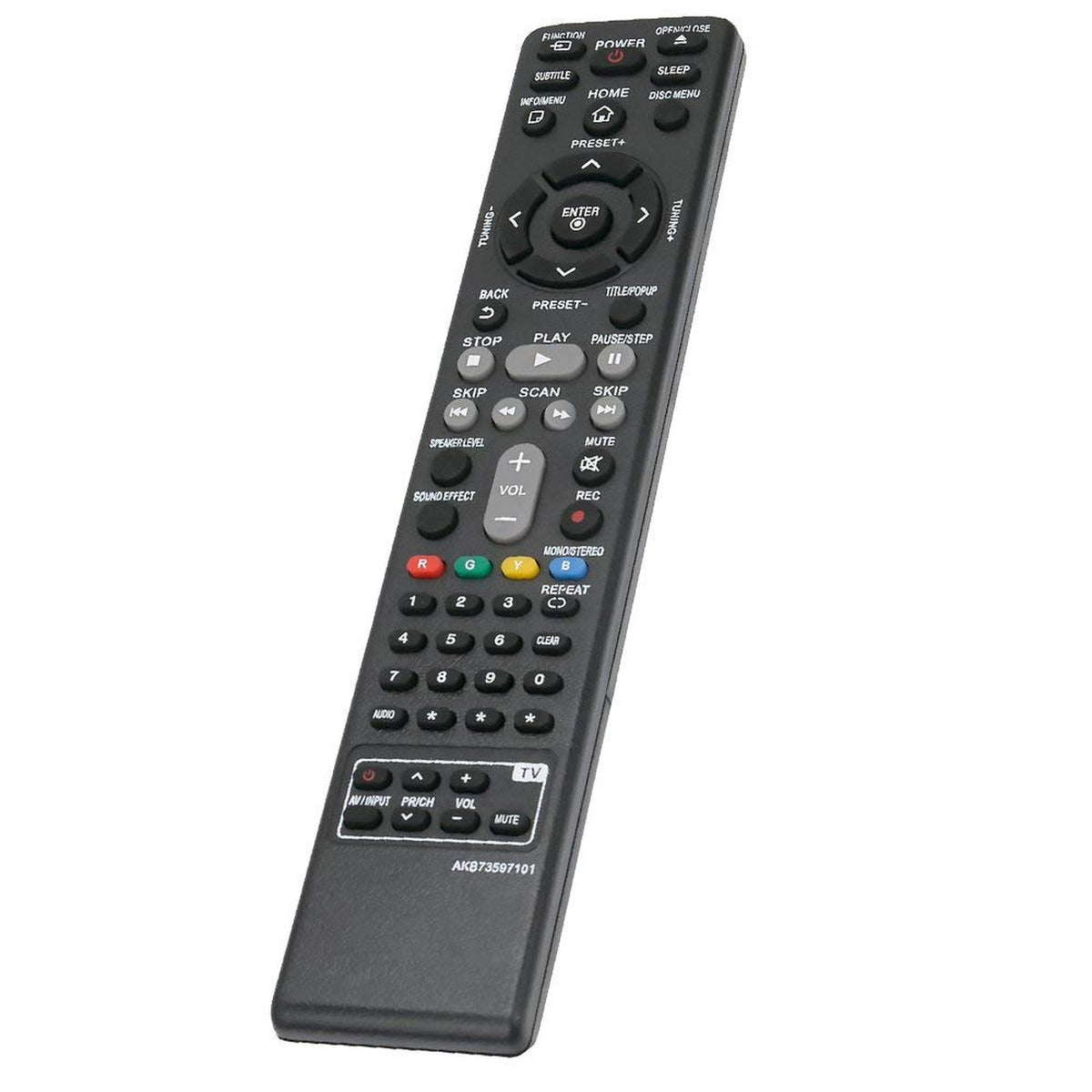 New AKB73597101 Replace Remote Control fit for LG BLU-RAY DISC DVD Player/Home Theater System BH4120S S42S2-S S42S1-W BH4120