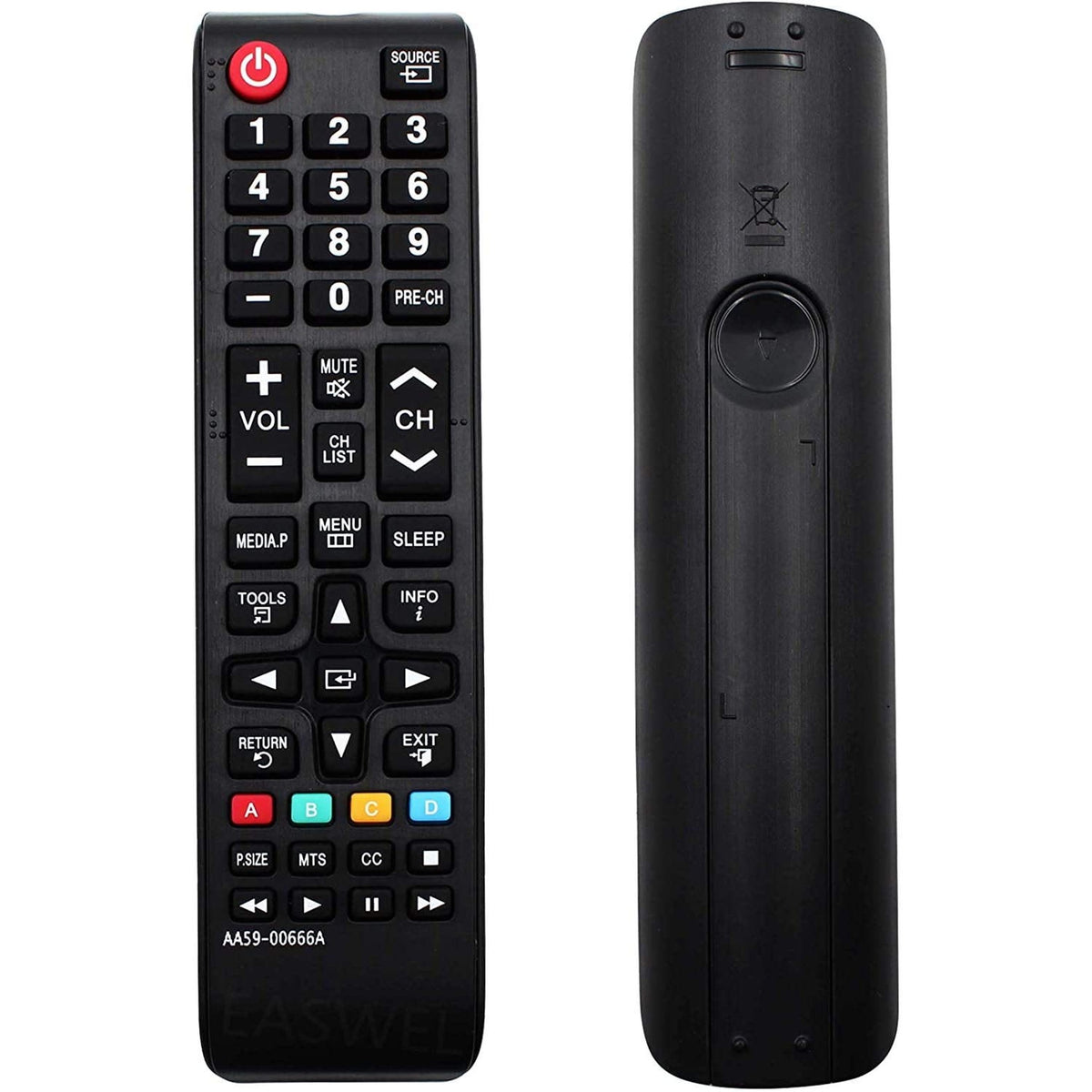 Young AA59-00666A TV Remote Compatible Replacement for Samsung TV UN32EH4003V UN40ES6003F LH32HDBPLGA UN32EH4003FXZA UN39EH5003FXZA UN60EH6003FXZAHH01 H32B H40B H46B LH32HDBPLGA/ZA LH40HDBPLGA/ZA