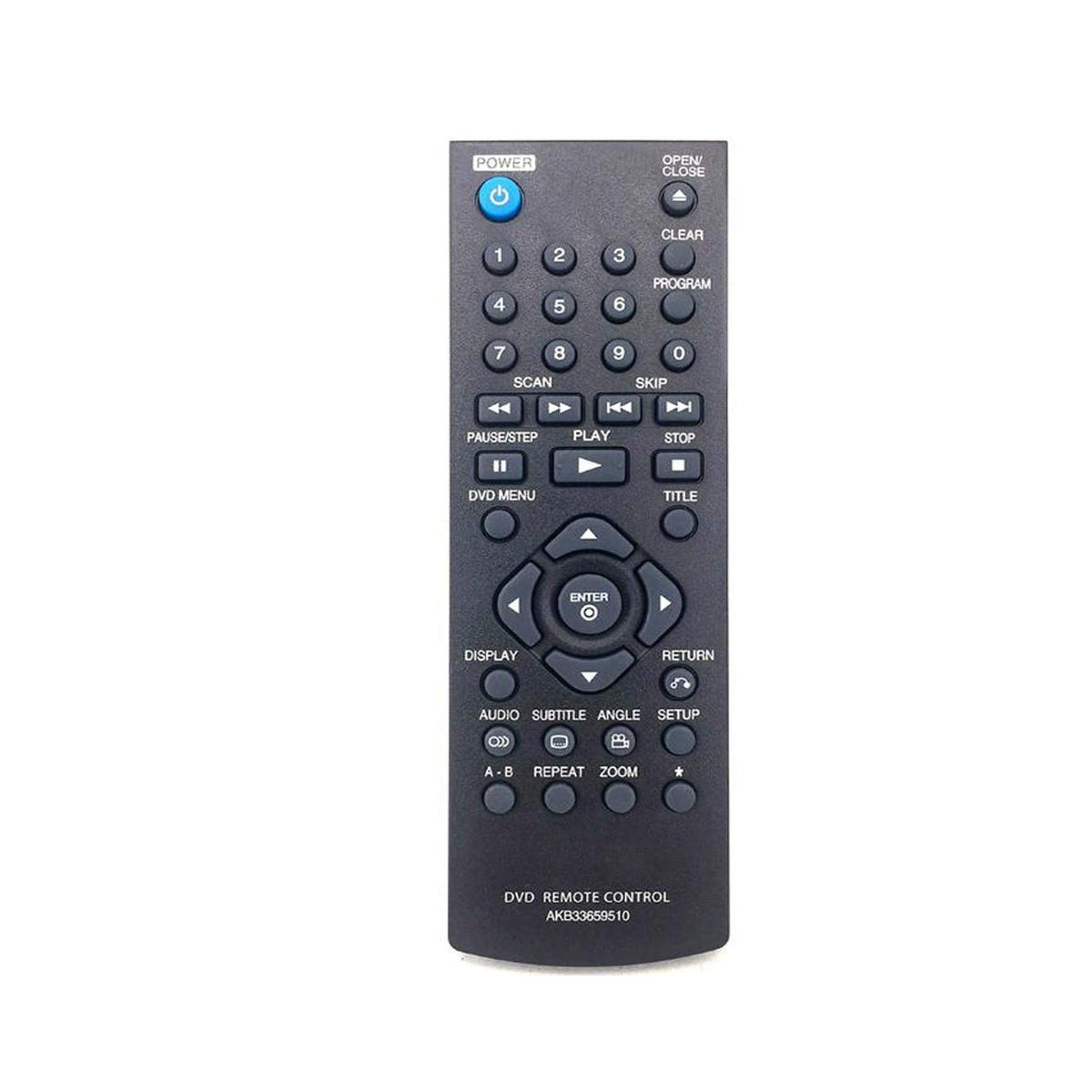 New AKB33659510 Replacement Remote Control for LG DVD Player. Compatible with DVX352 DVX380 DVX382 DVX390 DVX482 DVX490 DVX492 DVX550 DVX640 DVX642