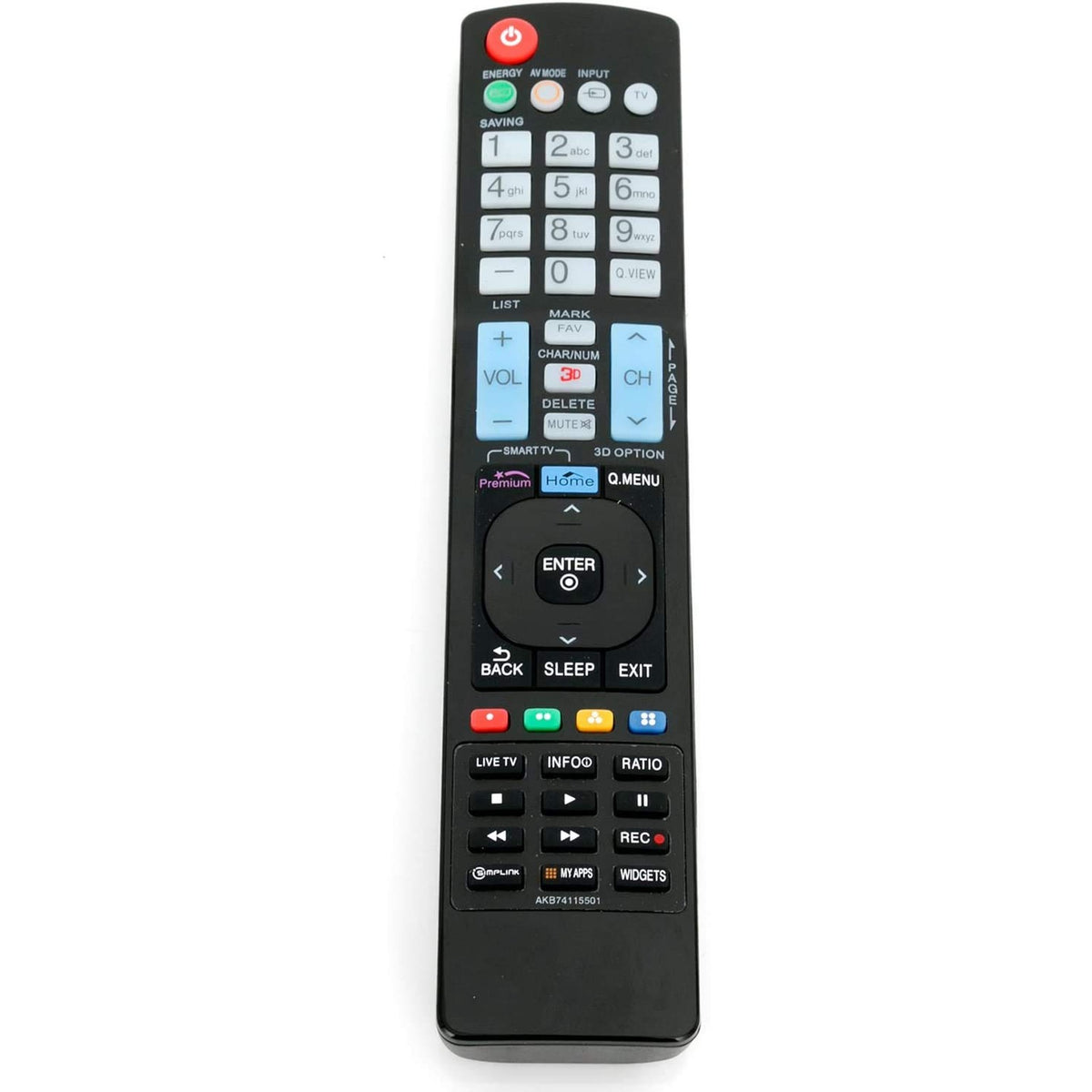 New AKB74115501 Replacement Remote Control fit for LG LCD LED TV HDTV 55LE5500 55LS4500UD 47LV5500UA 42LA6200UA 22LG30UA 19LF10 19LF10C 32LD325HUA 32LD330HUA 32LD333HUA