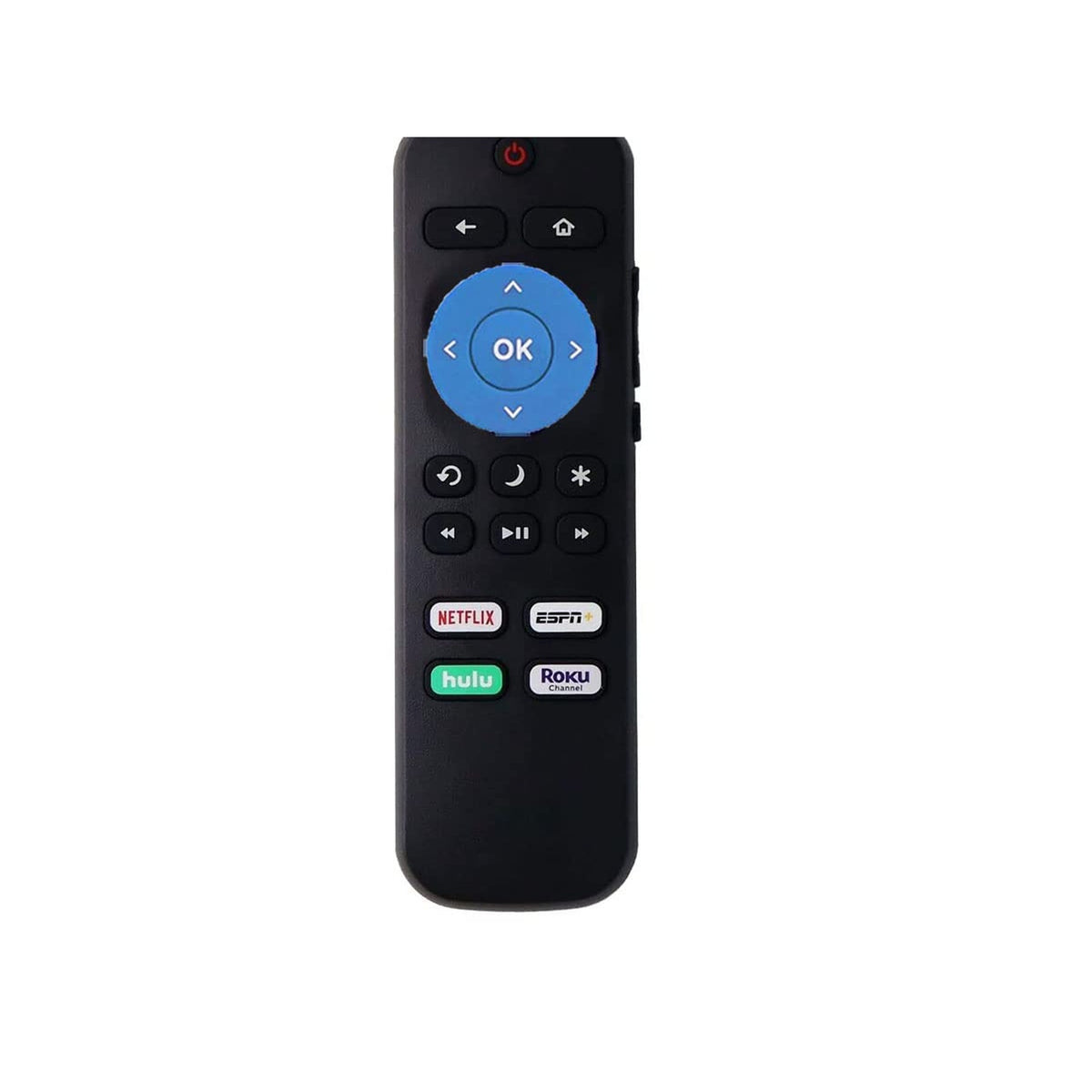 Replacement Remote for Sharp Roku TV with Netflix ESPN Hulu RK Channel Buttons