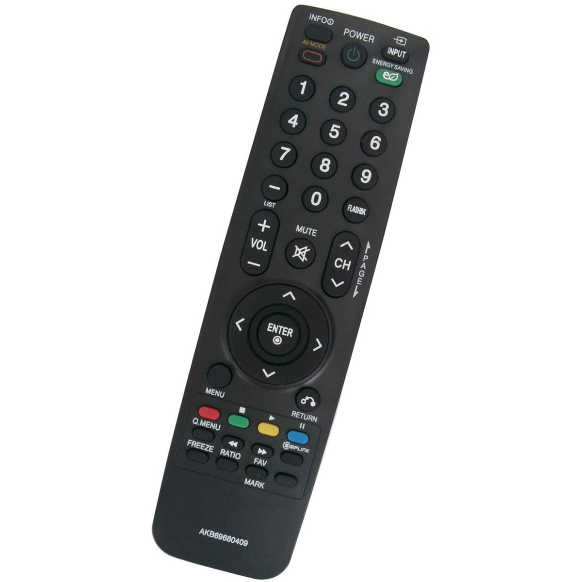 New AKB69680409 Replace Remote for LG LED LCD HD TV Compatilbe with 50PQ20-UA 50PQ30-UA 42PQ20-UA 42PQ30-UA 42PQ30C-UA