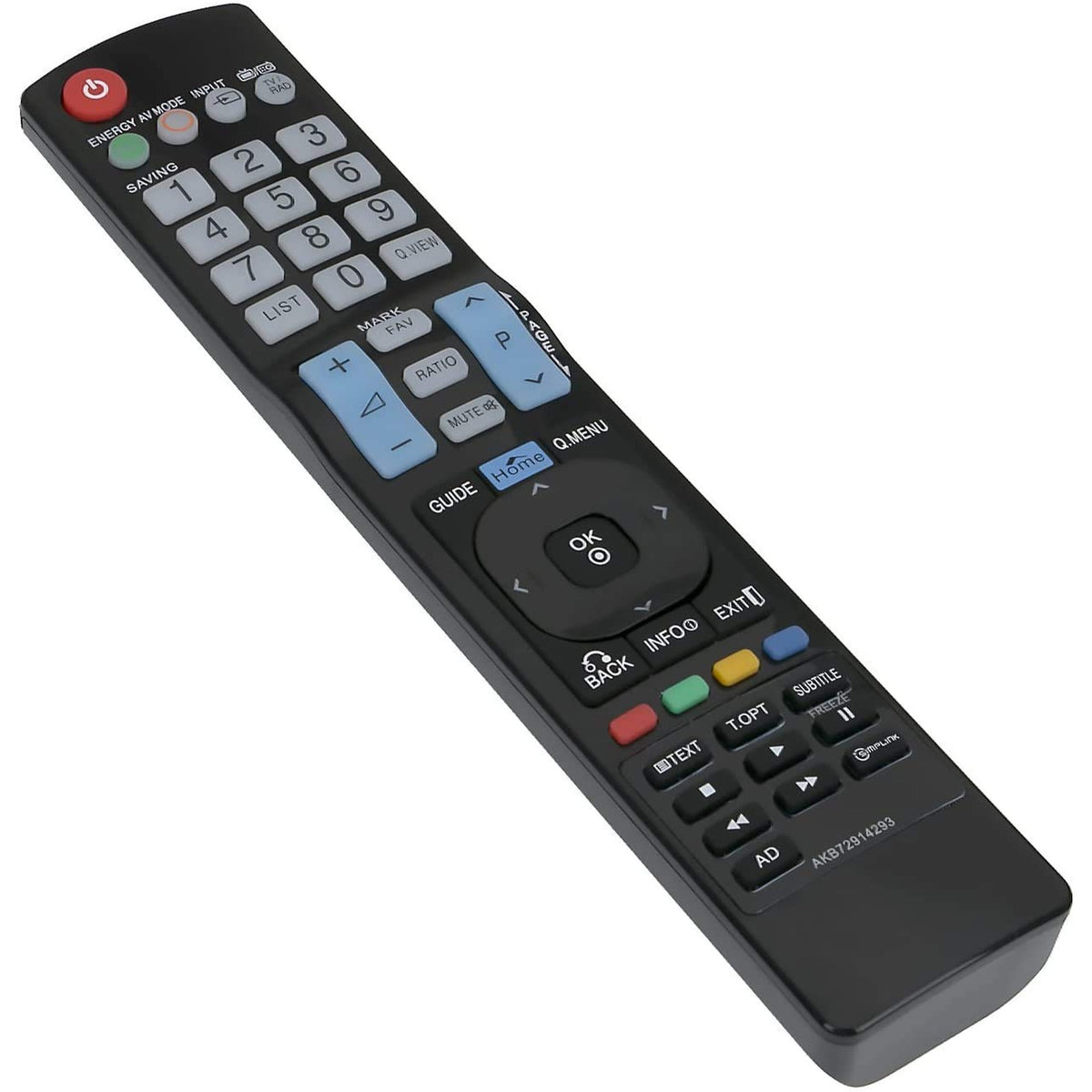New AKB72914293 Replace Remote for LG LED LCD TV 42PT250-ZA 42PT250N-ZA 60PV250N-ZA 60PV250A-ZA 60PV250K-ZA 42PT351-ZC 42PT351A-ZC 42PT351N-ZC 42PT351K-ZC 42PT250A-ZA 42PT352-ZB 42PT352A-ZB